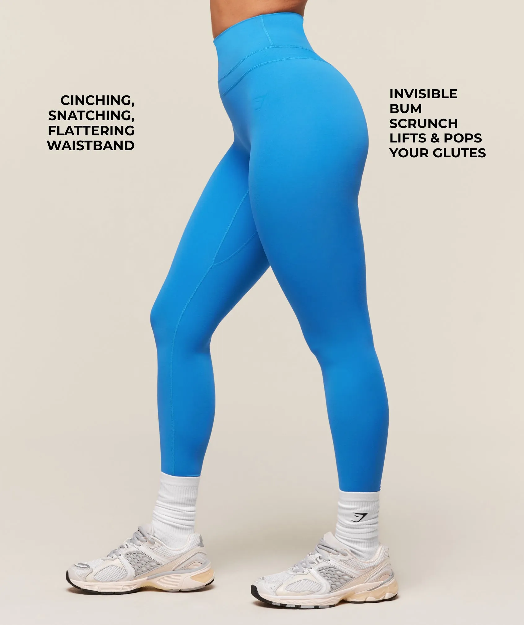 Gymshark Whitney Leggings - Active Blue sold by Gymshark product image thumbnail 4