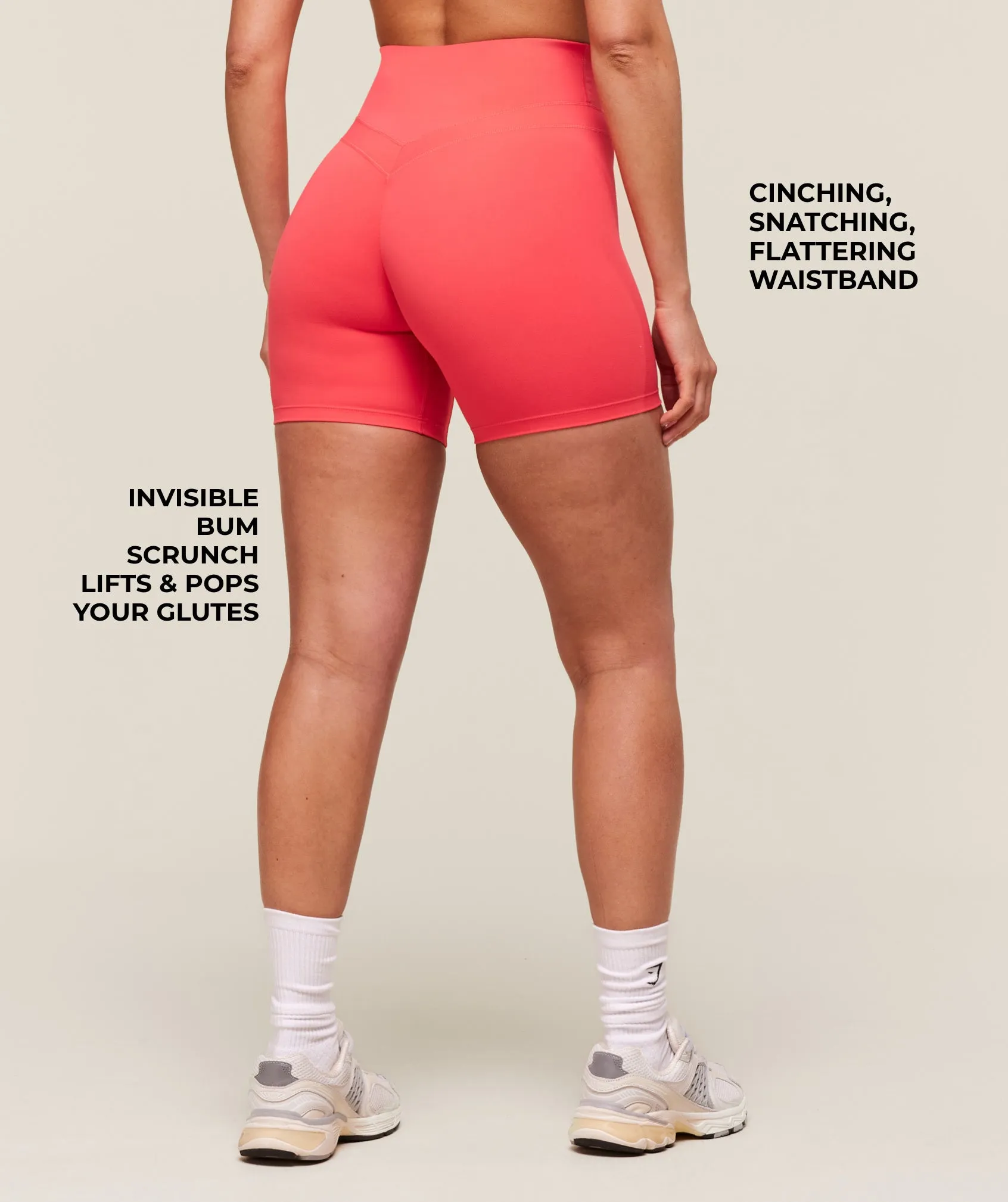 Gymshark Whitney Shorts - Coral Red sold by Gymshark product image thumbnail 2