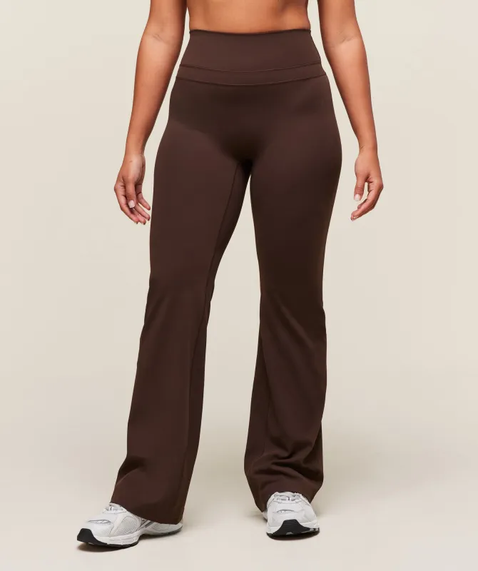 Gymshark Whitney Flared Leggings - Depth Brown sold by Gymshark
