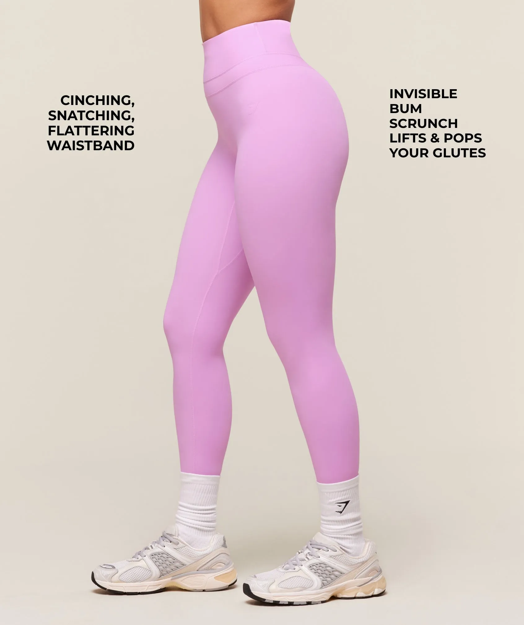 Gymshark Whitney Leggings - Sour Pink sold by Gymshark product image thumbnail 3