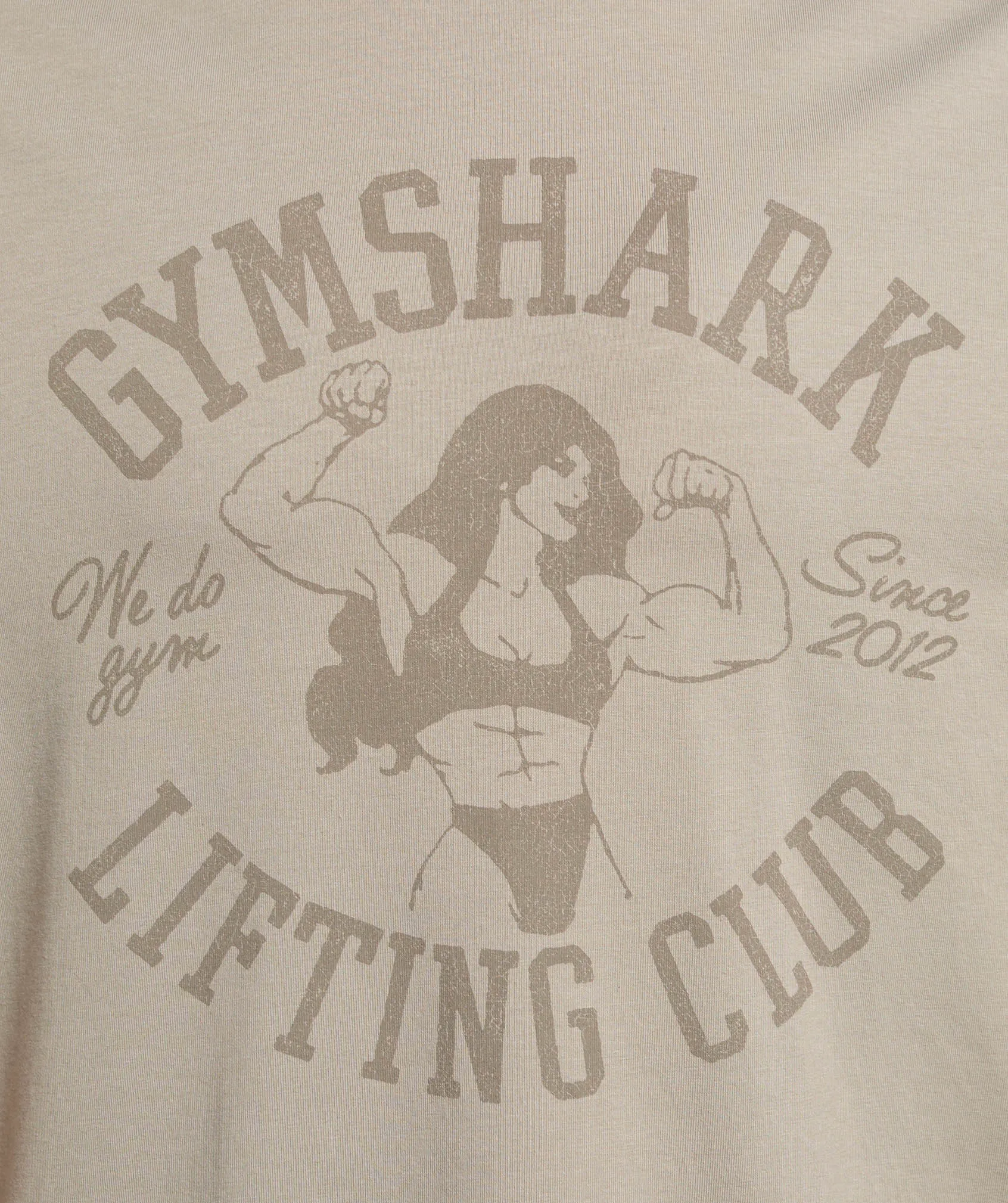 Gymshark Lifting Girl Graphic Oversized Tee - Linen Brown sold by Gymshark product image thumbnail 5