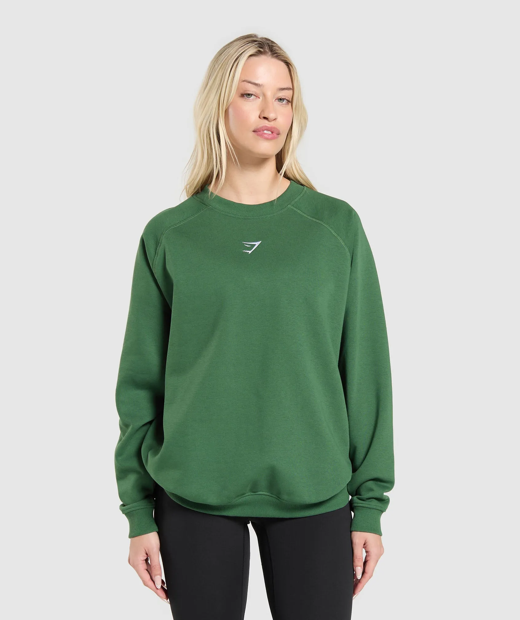 Gymshark Training Oversized Fleece Sweatshirt - Classic Green sold by Gymshark