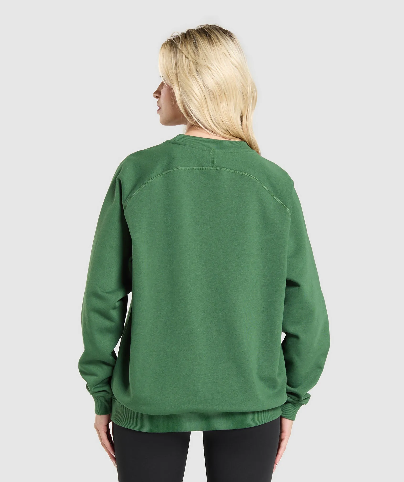 Gymshark Training Oversized Fleece Sweatshirt - Classic Green sold by Gymshark product image thumbnail 2