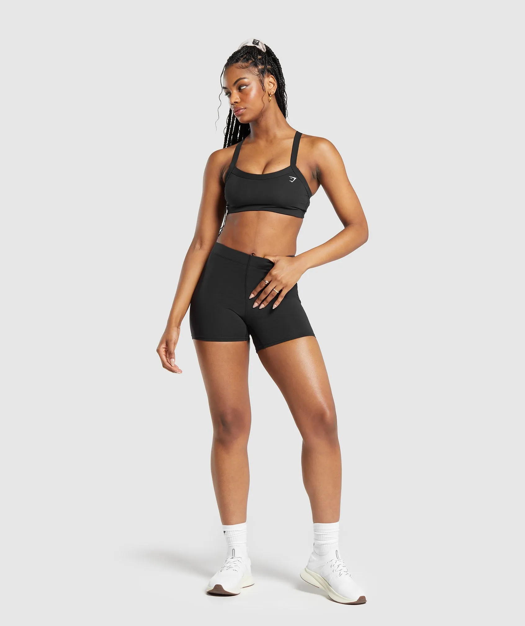 Gymshark Everyday Cotton Shorts - Black sold by Gymshark product image thumbnail 4