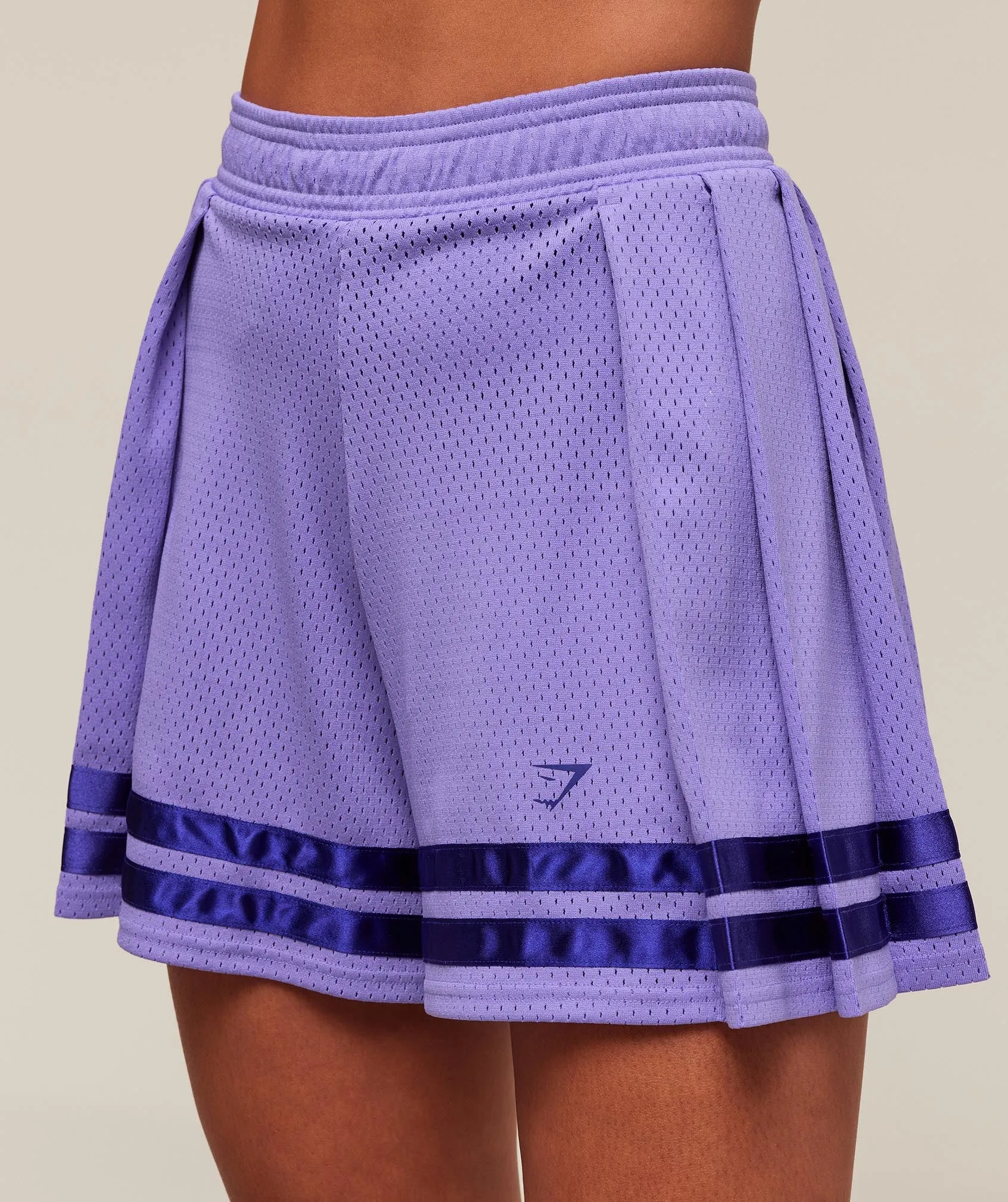 Gymshark Mesh Pleated Shorts - Record Purple sold by Gymshark product image thumbnail 5