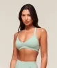 Gymshark Cotton Racerback Sports Bra - Morning Blue sold by Gymshark