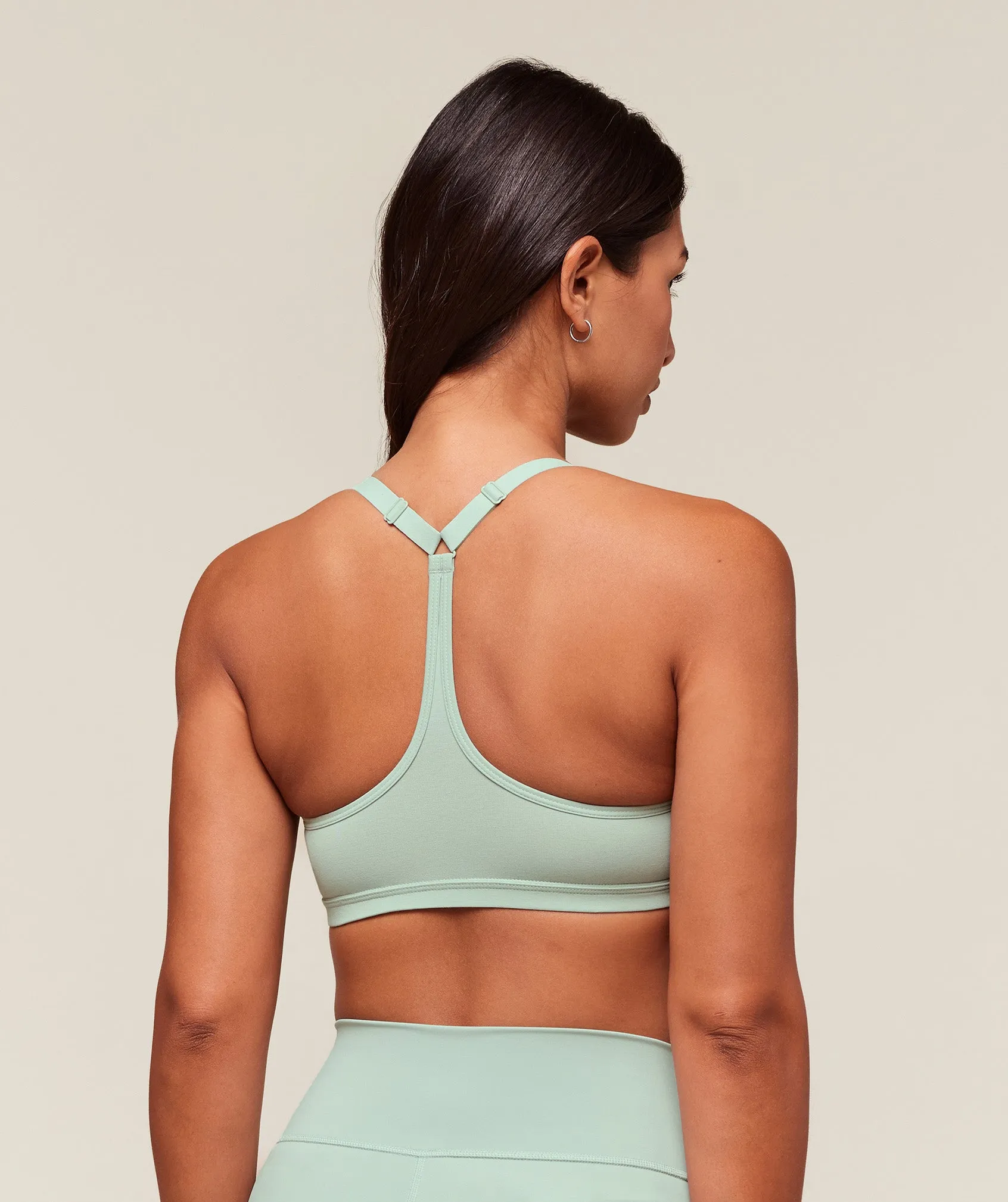 Gymshark Cotton Racerback Sports Bra - Morning Blue sold by Gymshark product image thumbnail 2