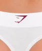 Gymshark Gymshark Lifestyle Club Cotton Thong - White sold by Gymshark
