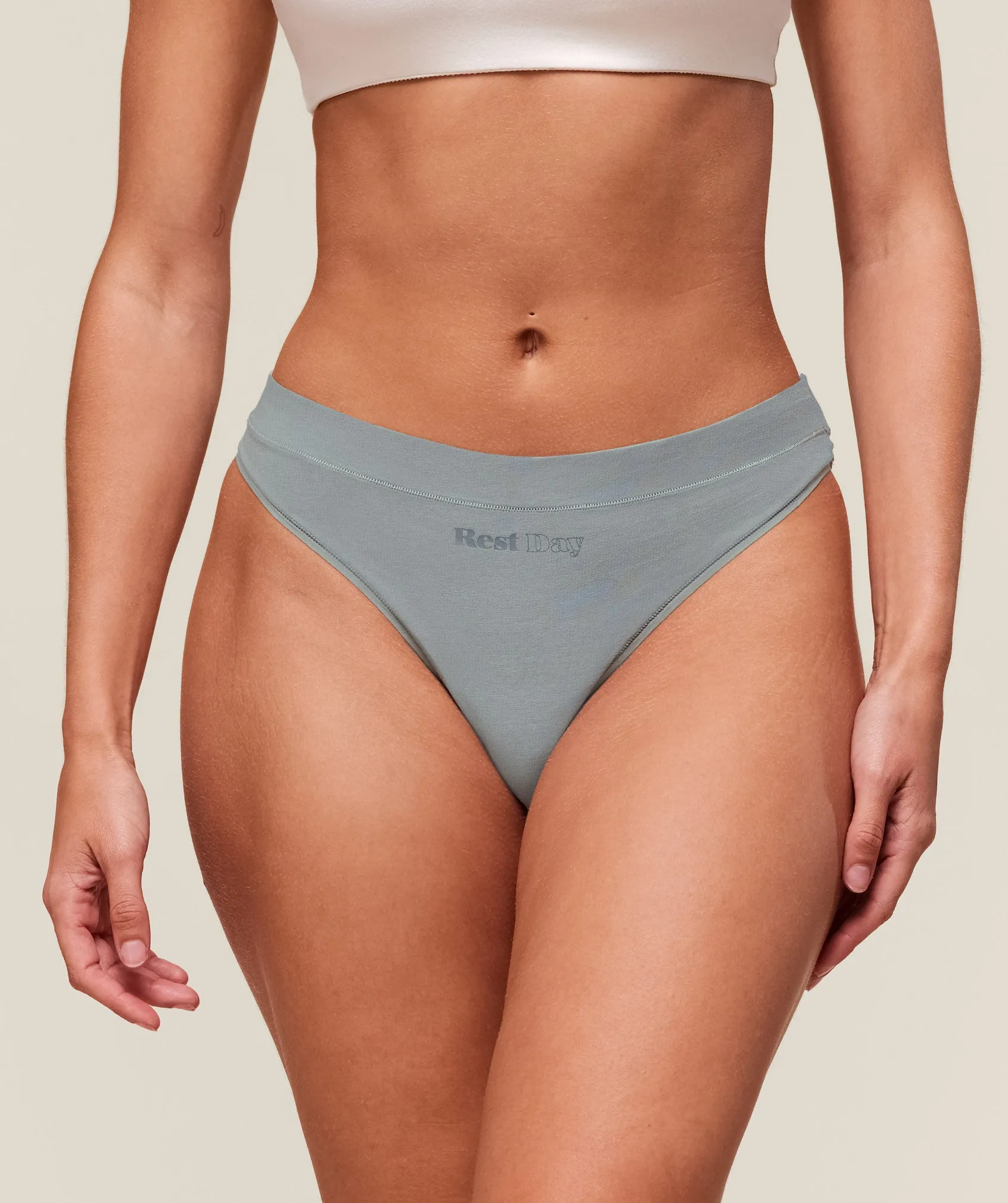Gymshark Training Day Graphic 7PK Cotton Thong - White/Green/Pink/Mauve/Grey/Black sold by Gymshark product image thumbnail 3