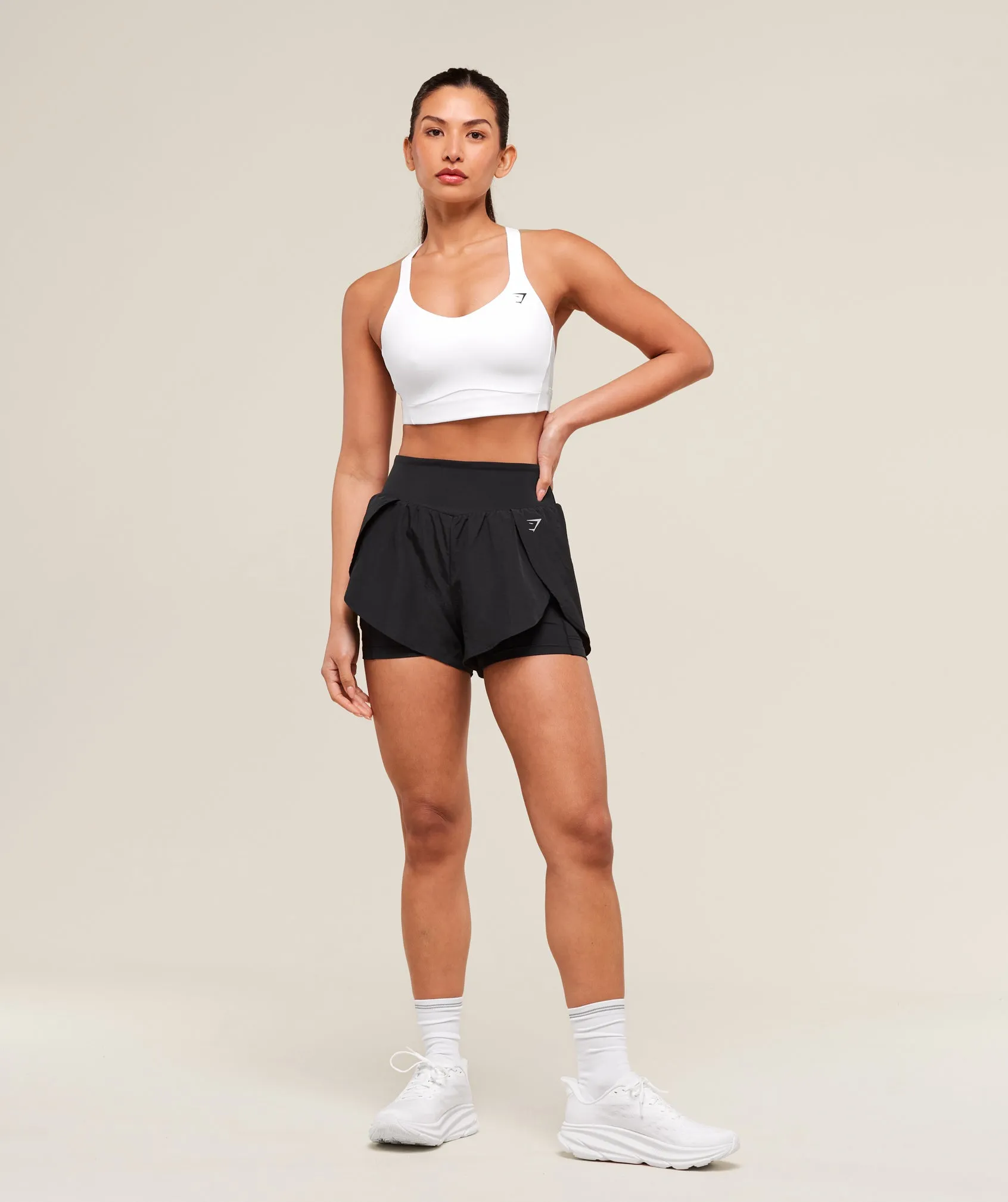 Gymshark Running 2-in-1 Shorts - Black sold by Gymshark product image thumbnail 4