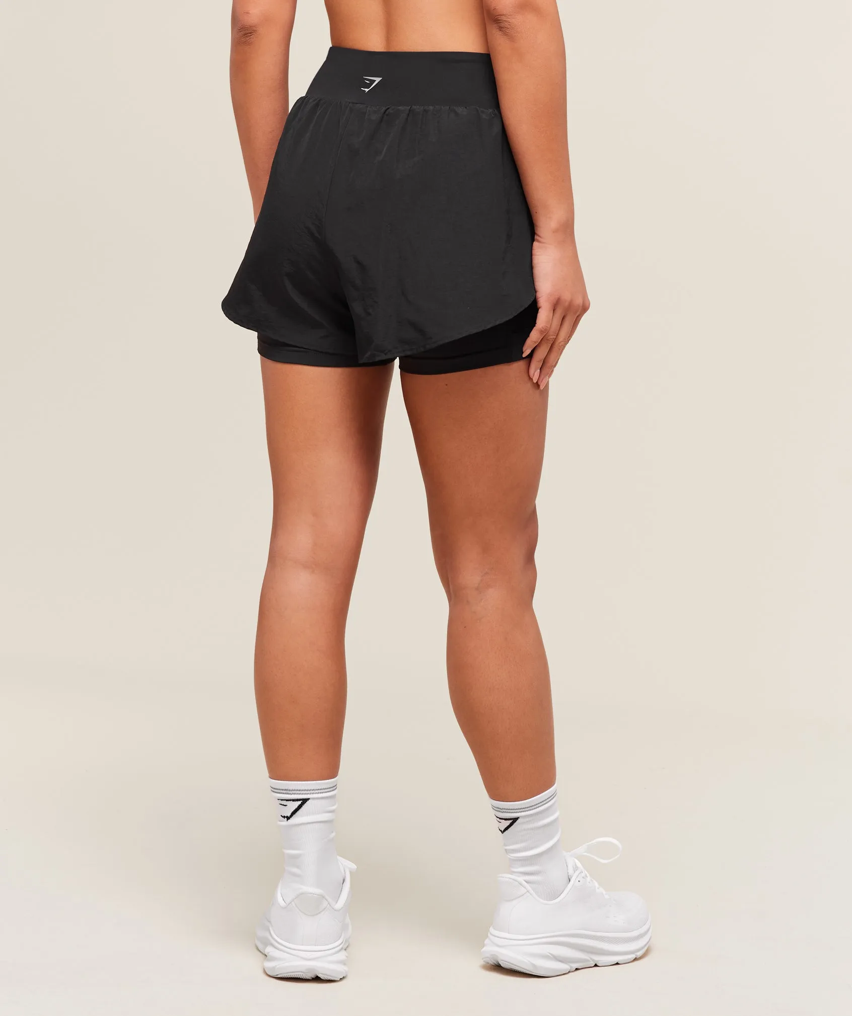 Gymshark Running 2-in-1 Shorts - Black sold by Gymshark product image thumbnail 2