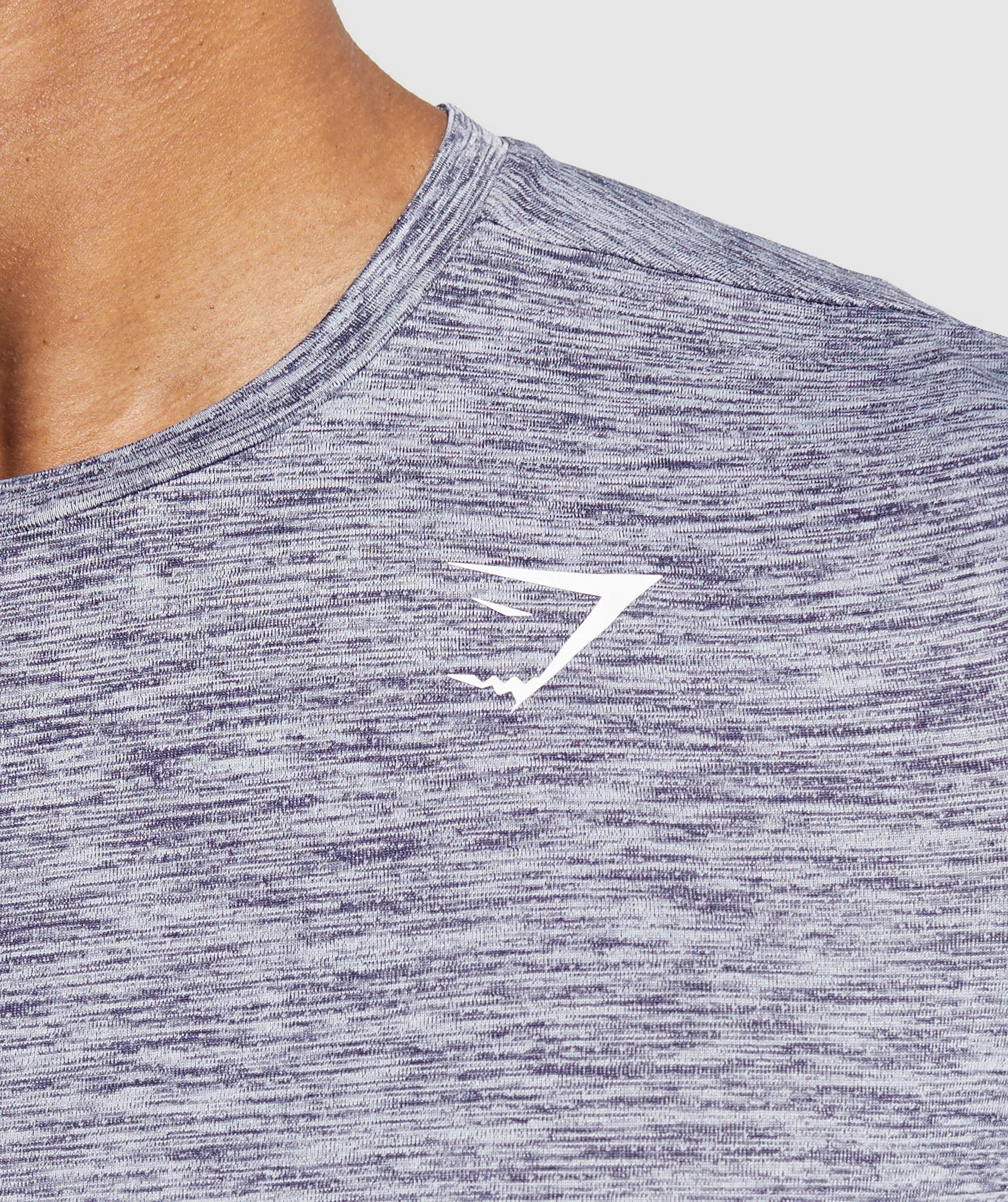 Gymshark Arrival Marl T-Shirt - Weighted Purple/White Marl sold by Gymshark product image thumbnail 5