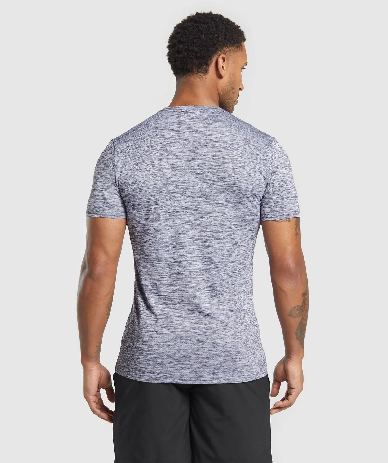 Gymshark Arrival Marl T-Shirt - Weighted Purple/White Marl sold by Gymshark product image thumbnail 2