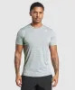 Gymshark Arrival Marl T-Shirt - Celeste Blue/White Marl sold by Gymshark