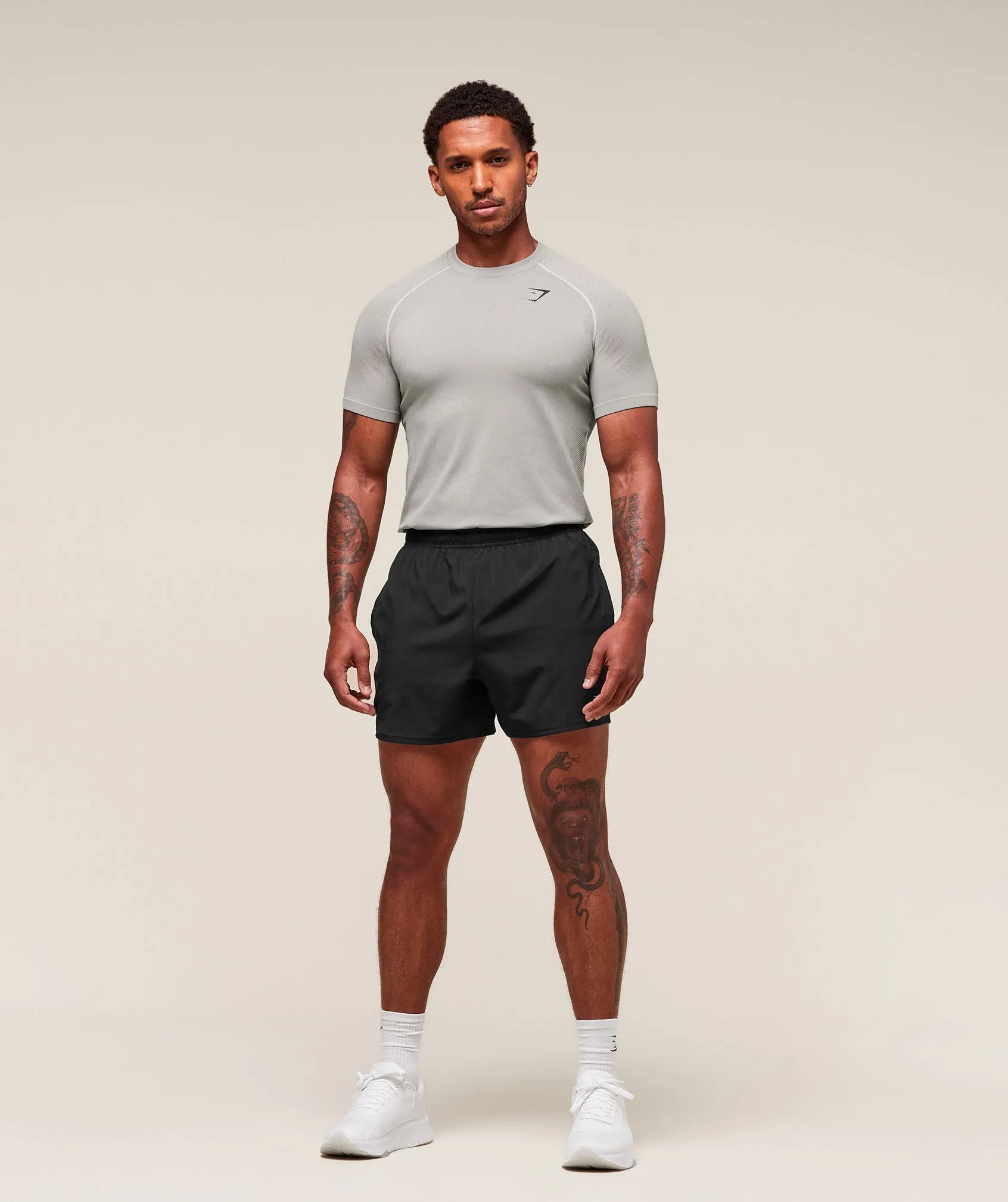 Gymshark Vital T-Shirt - Light Grey/Smokey Grey sold by Gymshark product image thumbnail 5
