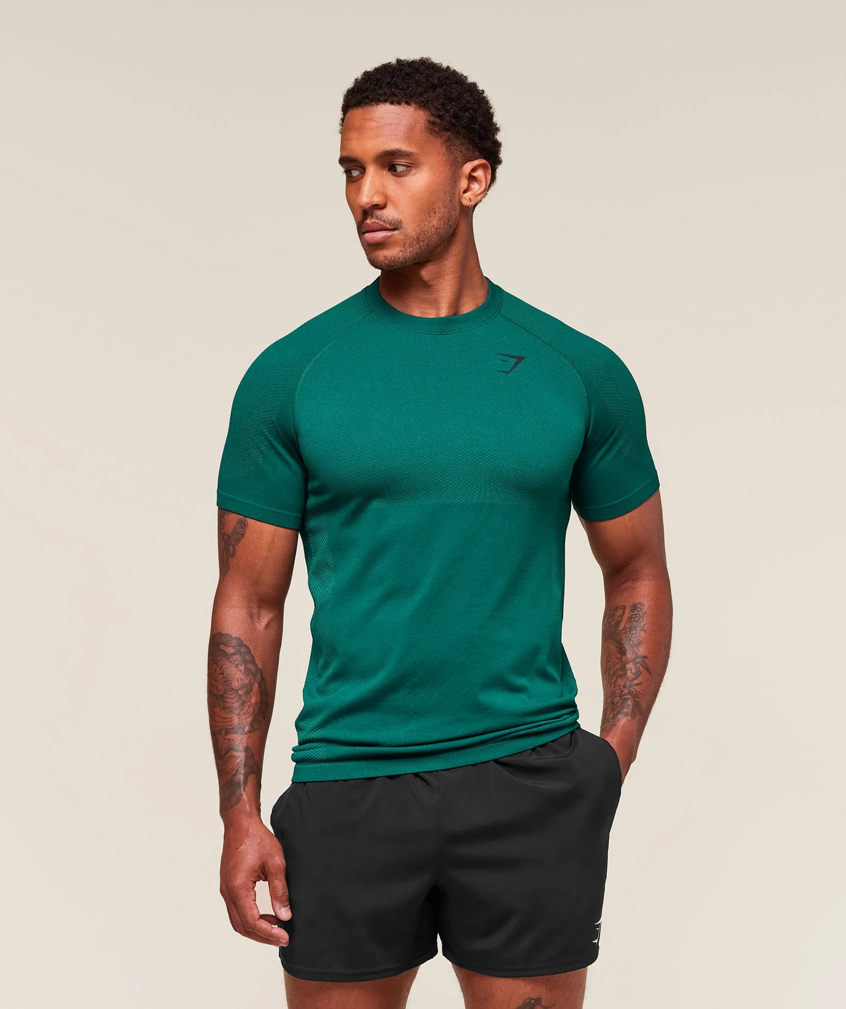 Gymshark Vital T-Shirt - Functional Teal/Jewel Teal sold by Gymshark