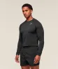 Gymshark Vital Long Sleeve T-Shirt - Black/Silhouette Grey sold by Gymshark