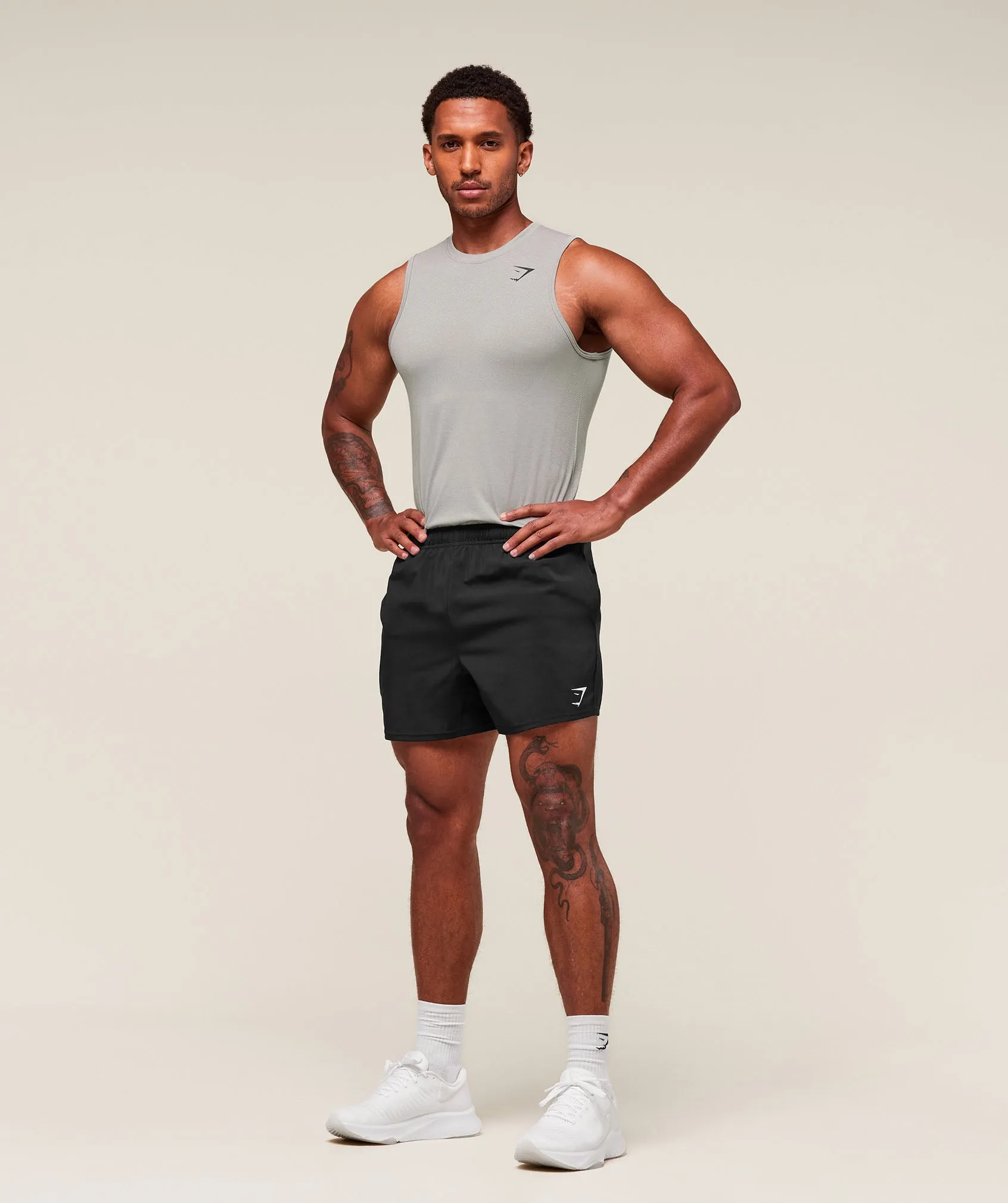 Gymshark Vital Tank - Light Grey/Smokey Grey sold by Gymshark product image thumbnail 5