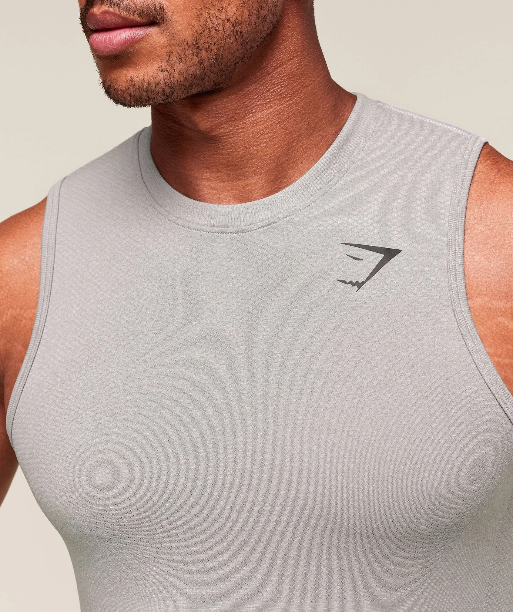 Gymshark Vital Tank - Light Grey/Smokey Grey sold by Gymshark product image thumbnail 4