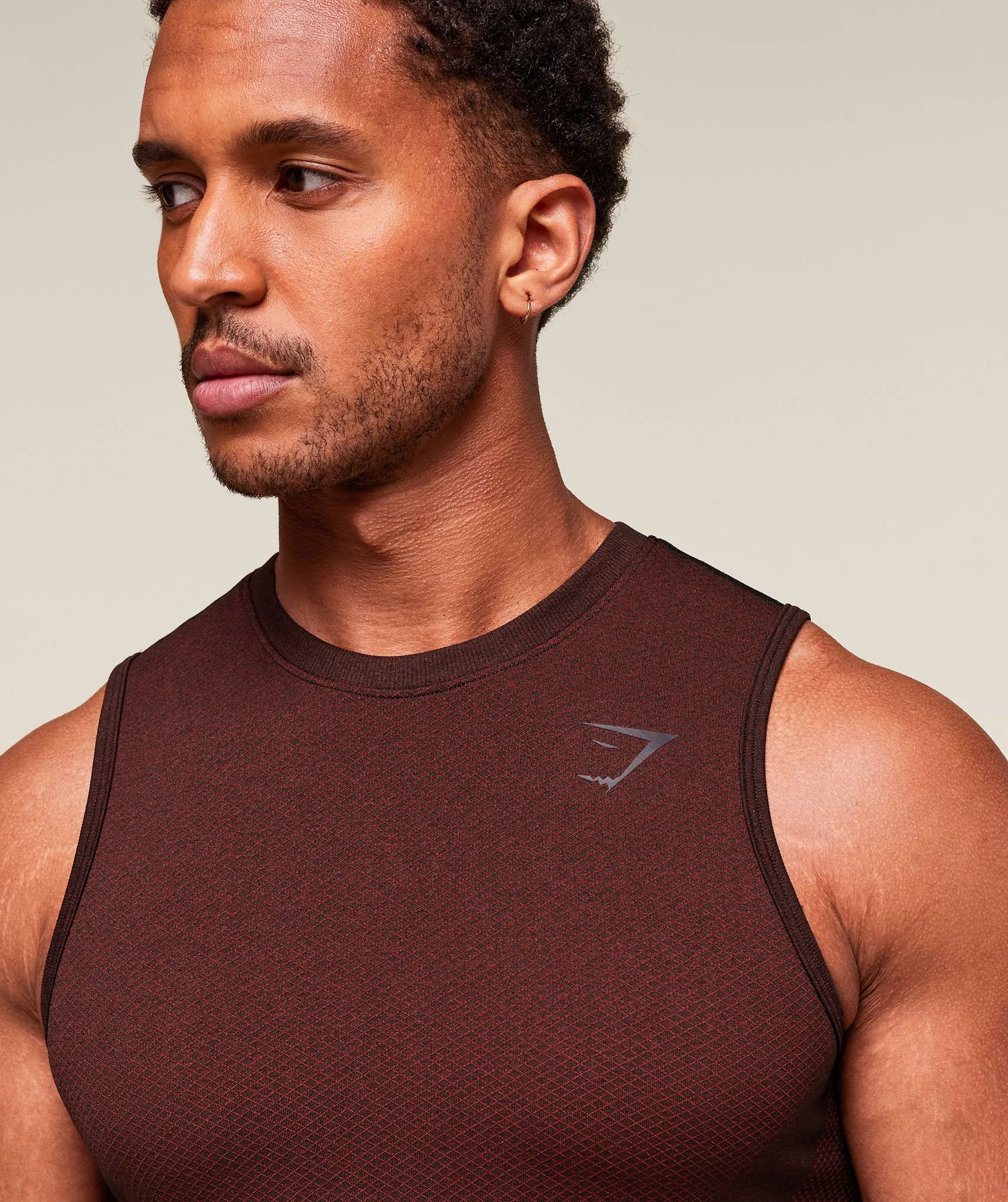Gymshark Vital Tank - Black/Sets Red sold by Gymshark product image thumbnail 4
