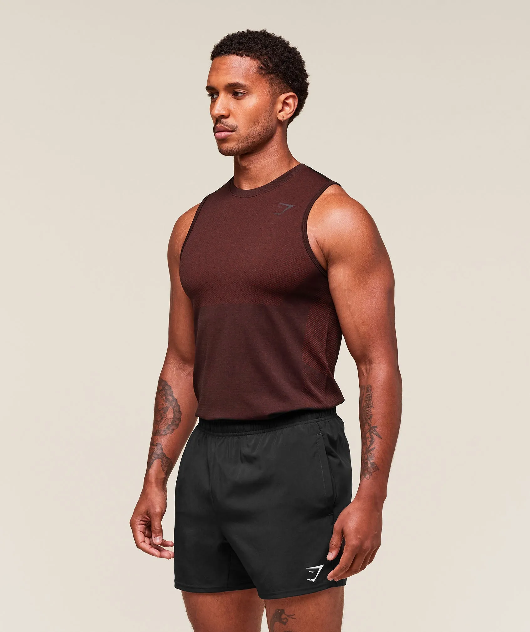 Gymshark Vital Tank - Black/Sets Red sold by Gymshark product image thumbnail 3