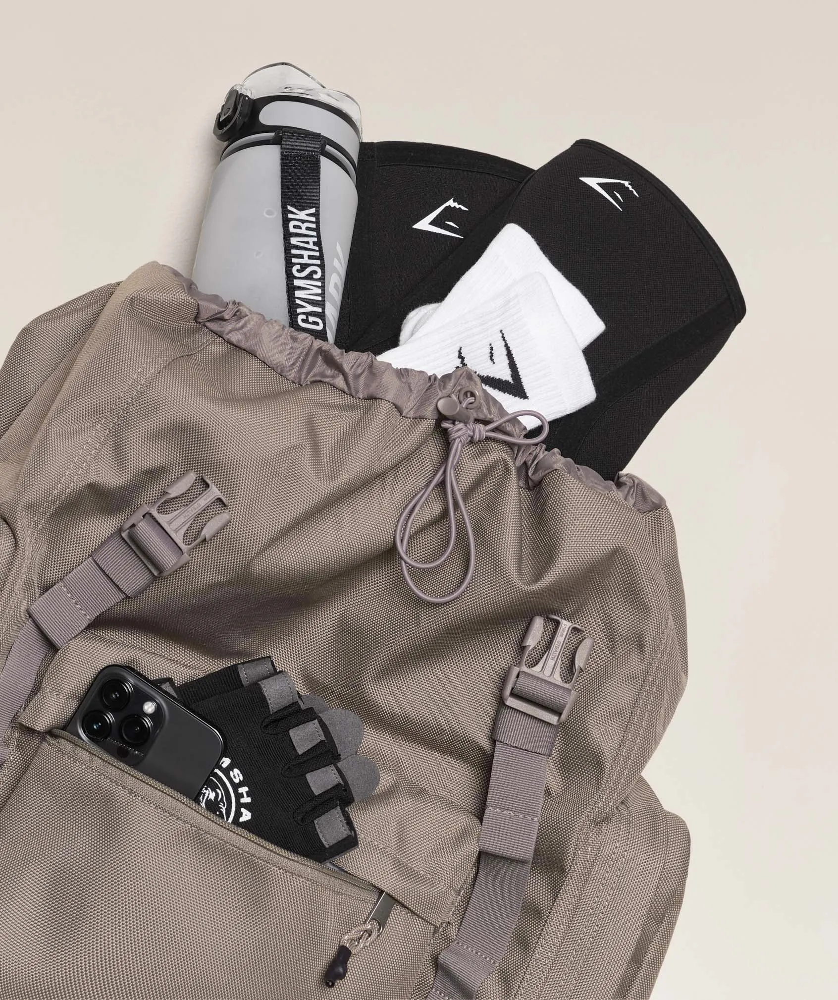 Gymshark Bulk Backpack - Linen Brown sold by Gymshark product image thumbnail 3