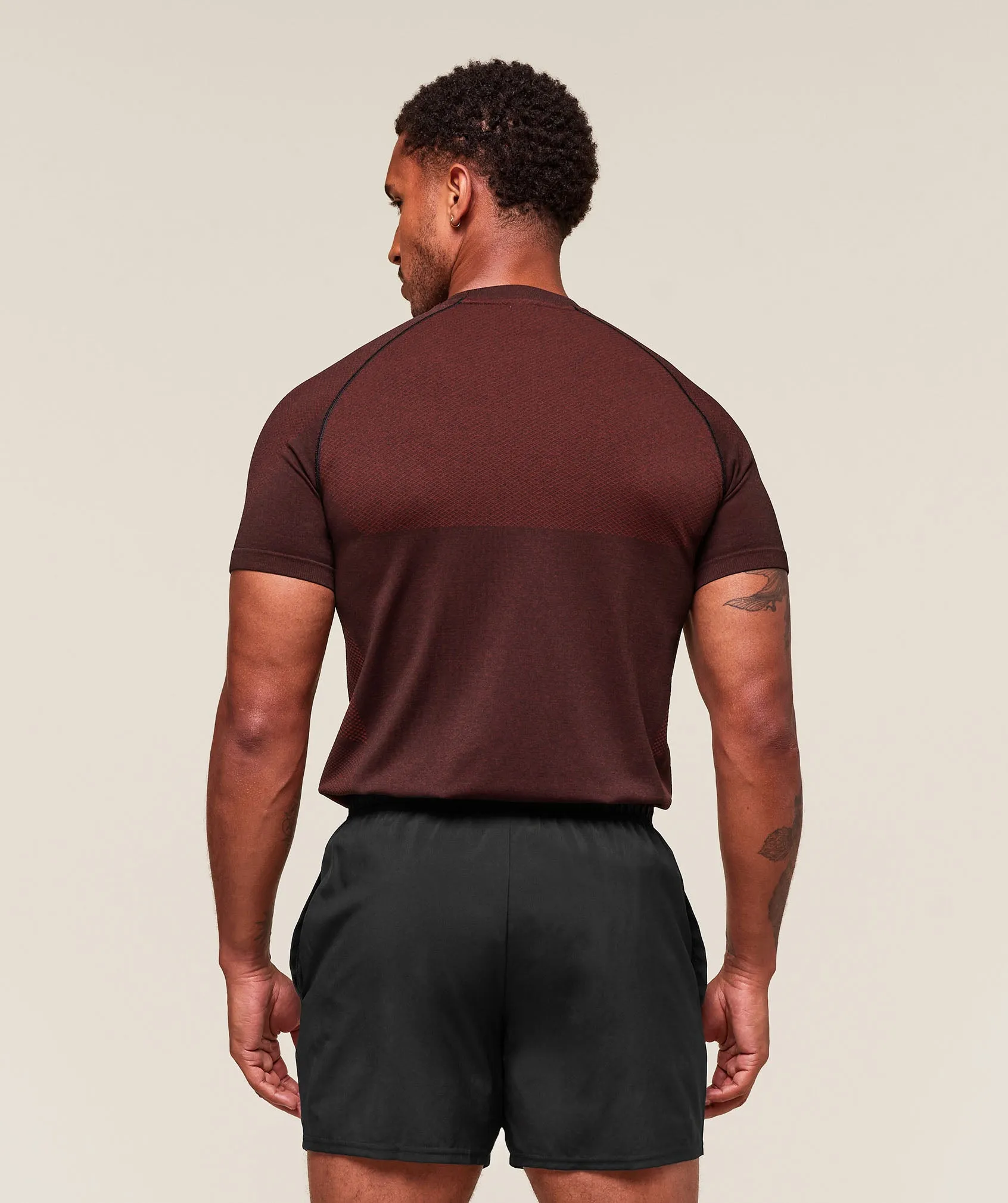 Gymshark Vital T-Shirt - Black/Sets Red sold by Gymshark product image thumbnail 5