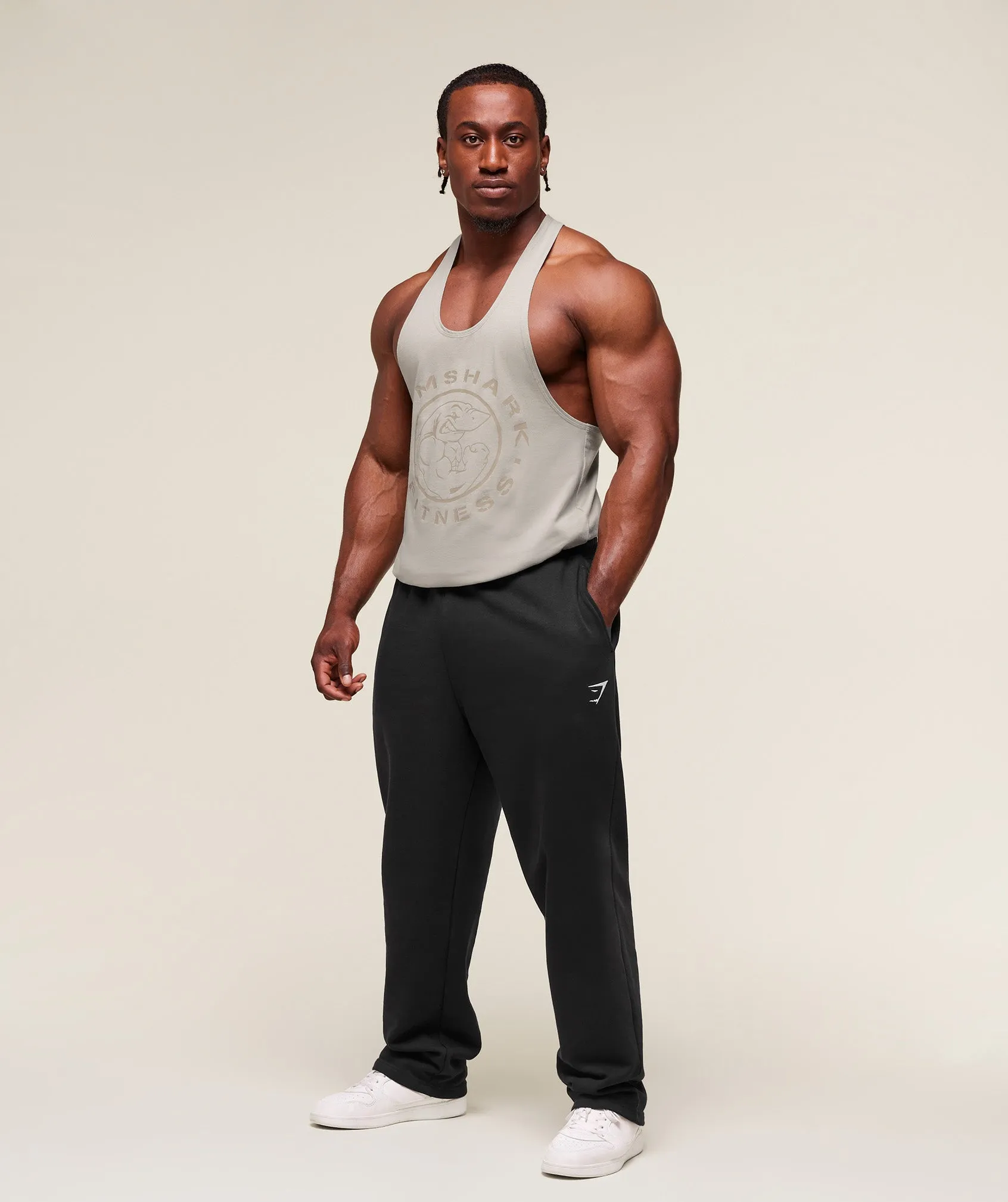 Gymshark Legacy Stringer - Stone Grey sold by Gymshark product image thumbnail 3