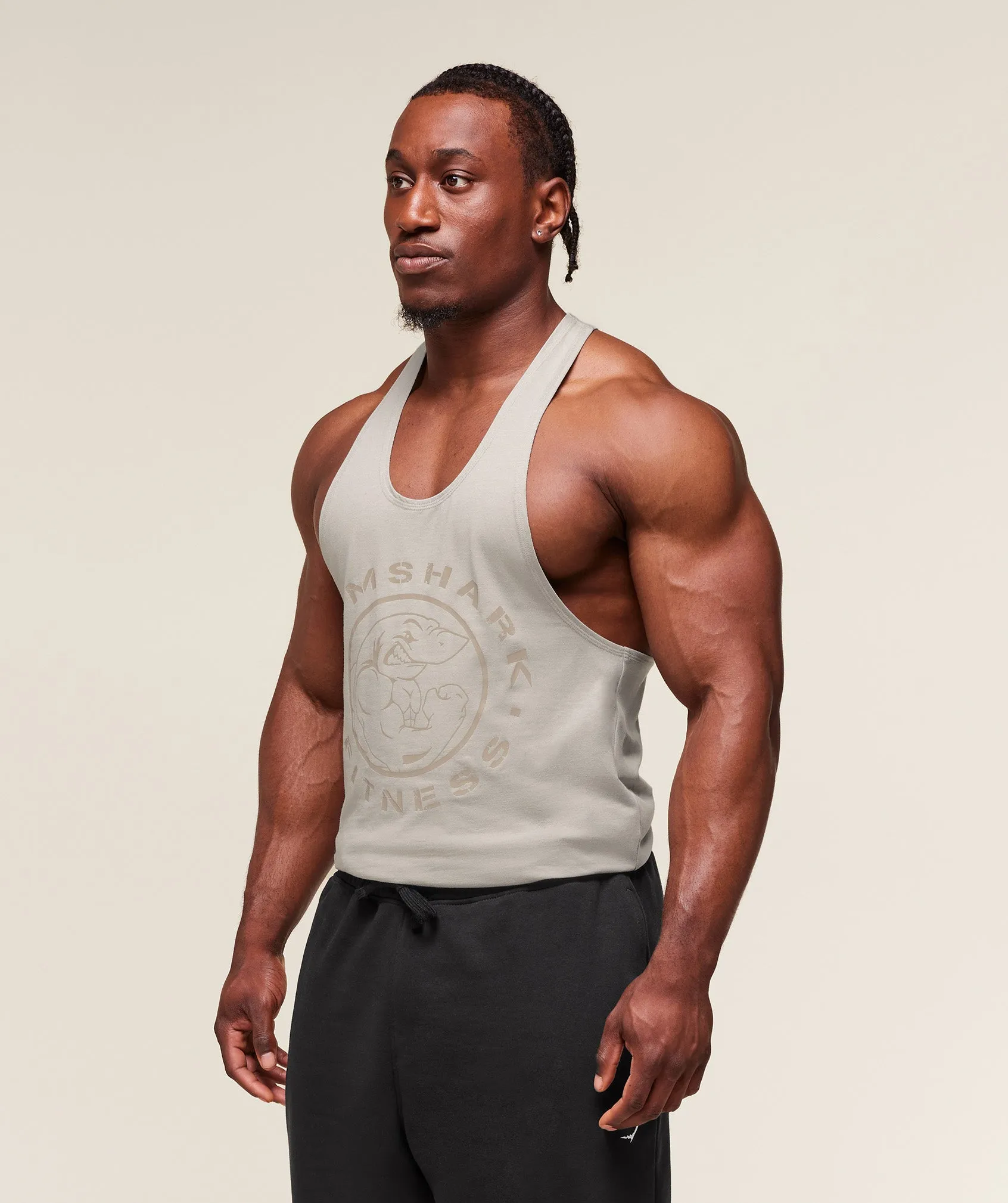 Gymshark Legacy Stringer - Stone Grey sold by Gymshark product image thumbnail 4