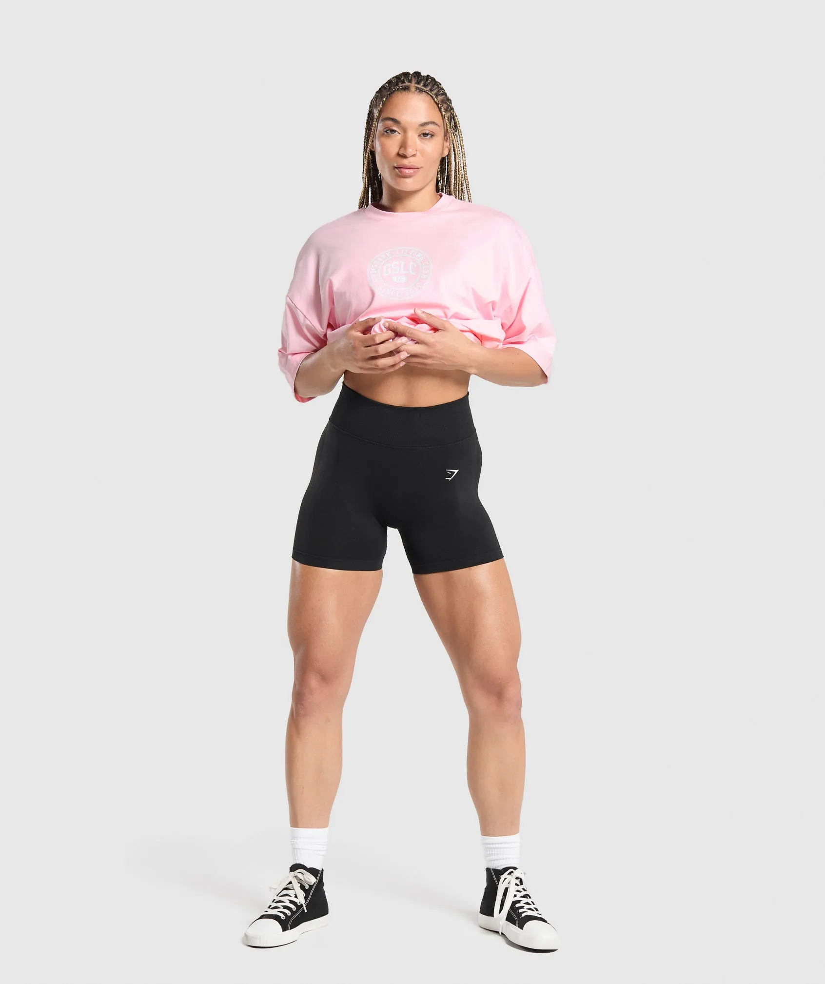 Gymshark GSLC Weight Graphic T-Shirt - Dolly Pink sold by Gymshark product image thumbnail 4