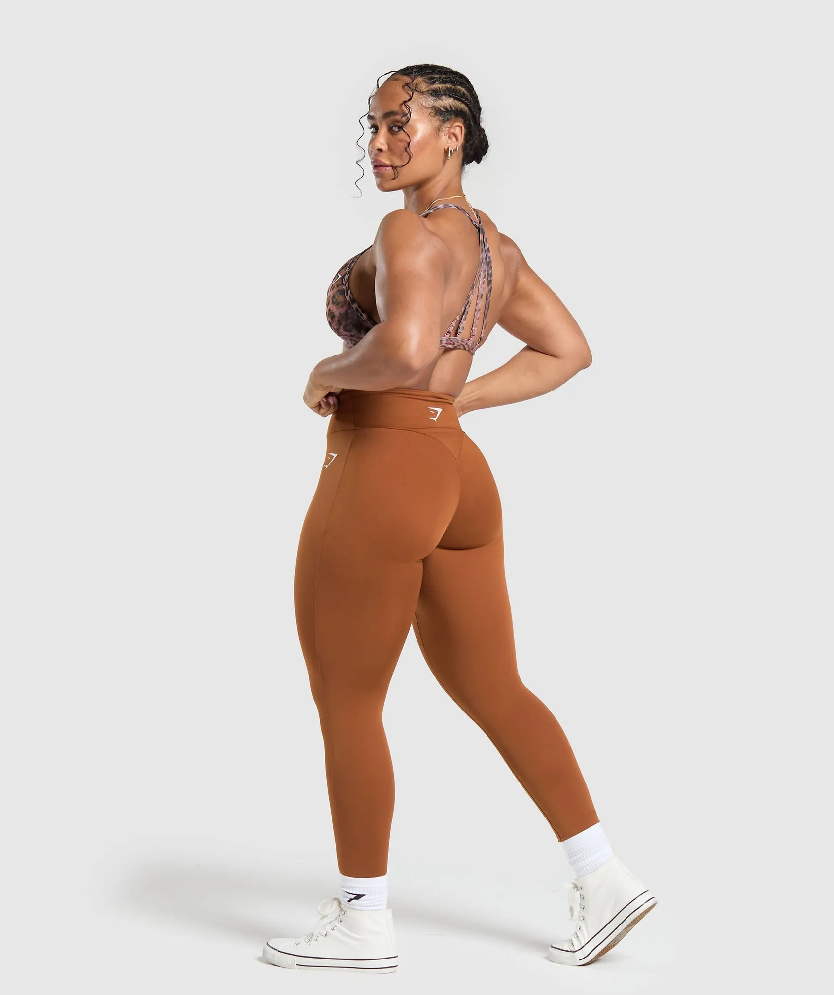 Power Short Leggings - Copper Brown sold by Gymshark product image thumbnail 5