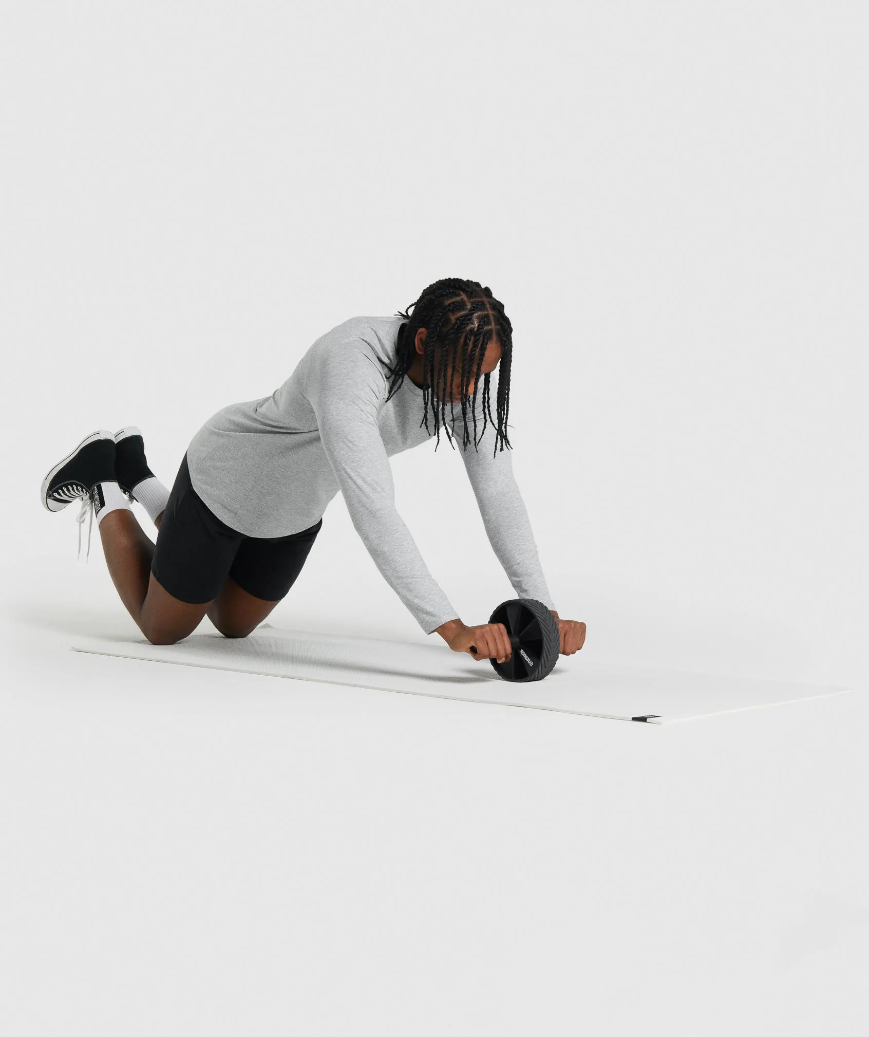 Gymshark Critical 2.0 Long Sleeve T-Shirt - Light Grey Marl sold by Gymshark product image thumbnail 4