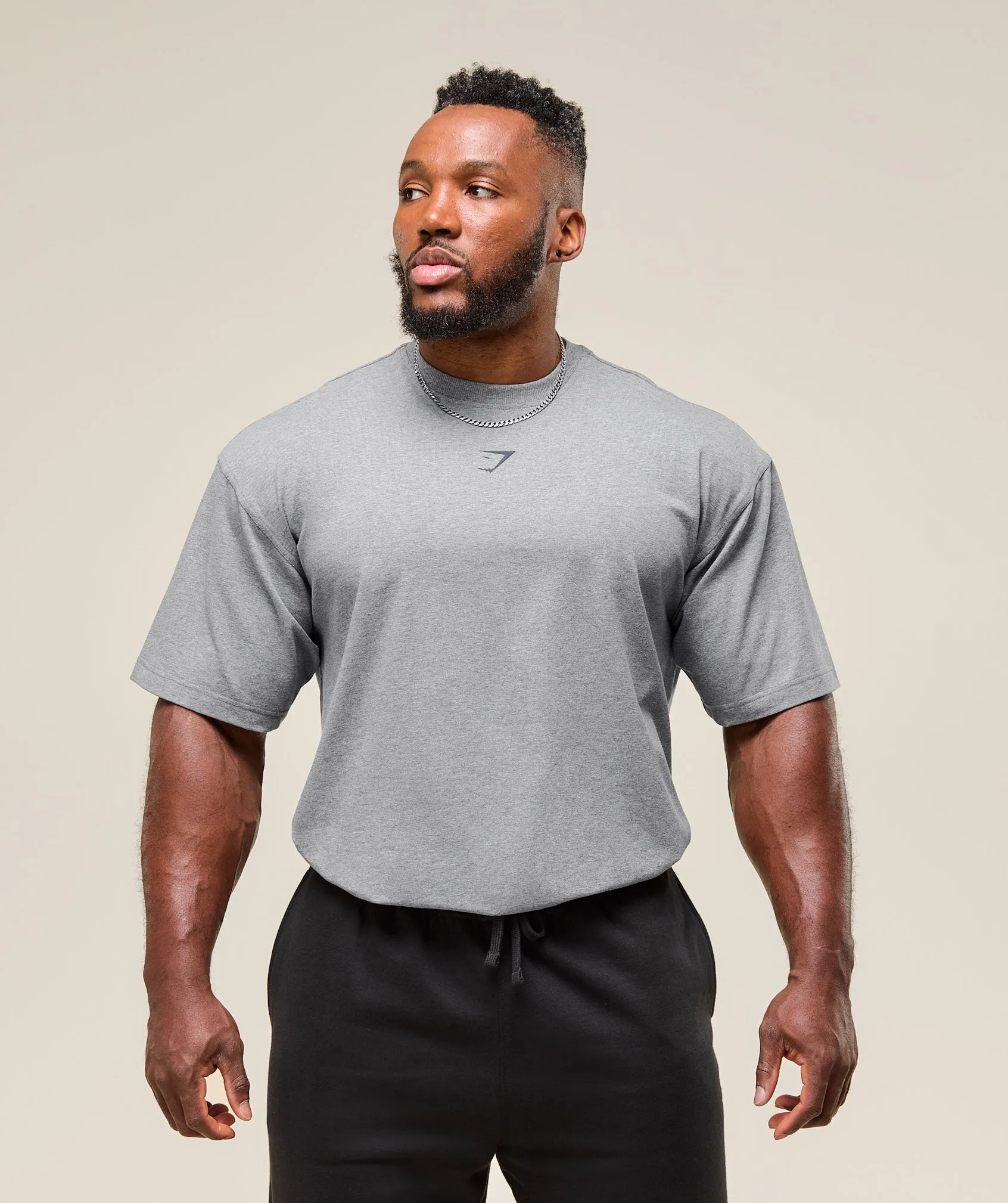 Gymshark Power T-Shirt - Charcoal Core Marl/Heavy Blue sold by Gymshark product image thumbnail 2