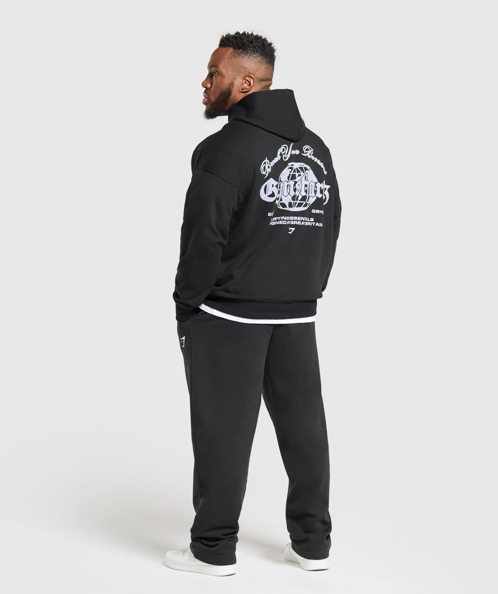 Gymshark Break Your Barriers Hoodie - Black sold by Gymshark product image thumbnail 4
