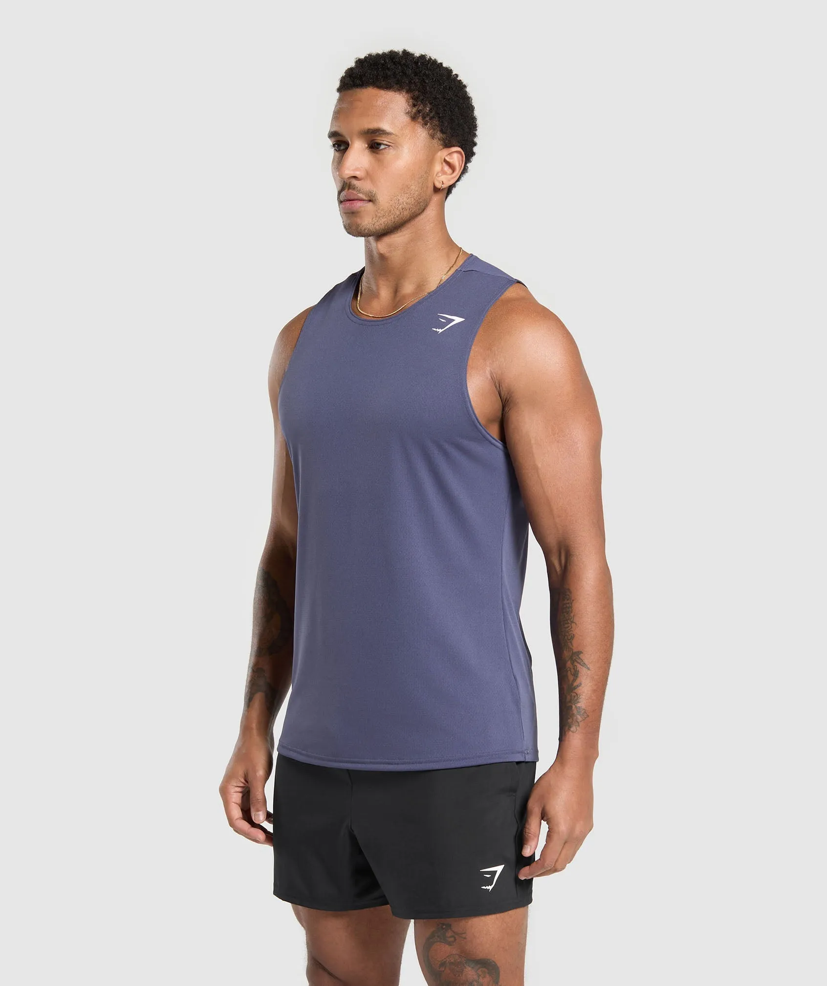 Gymshark Arrival Tank - Weighted Purple sold by Gymshark product image thumbnail 3