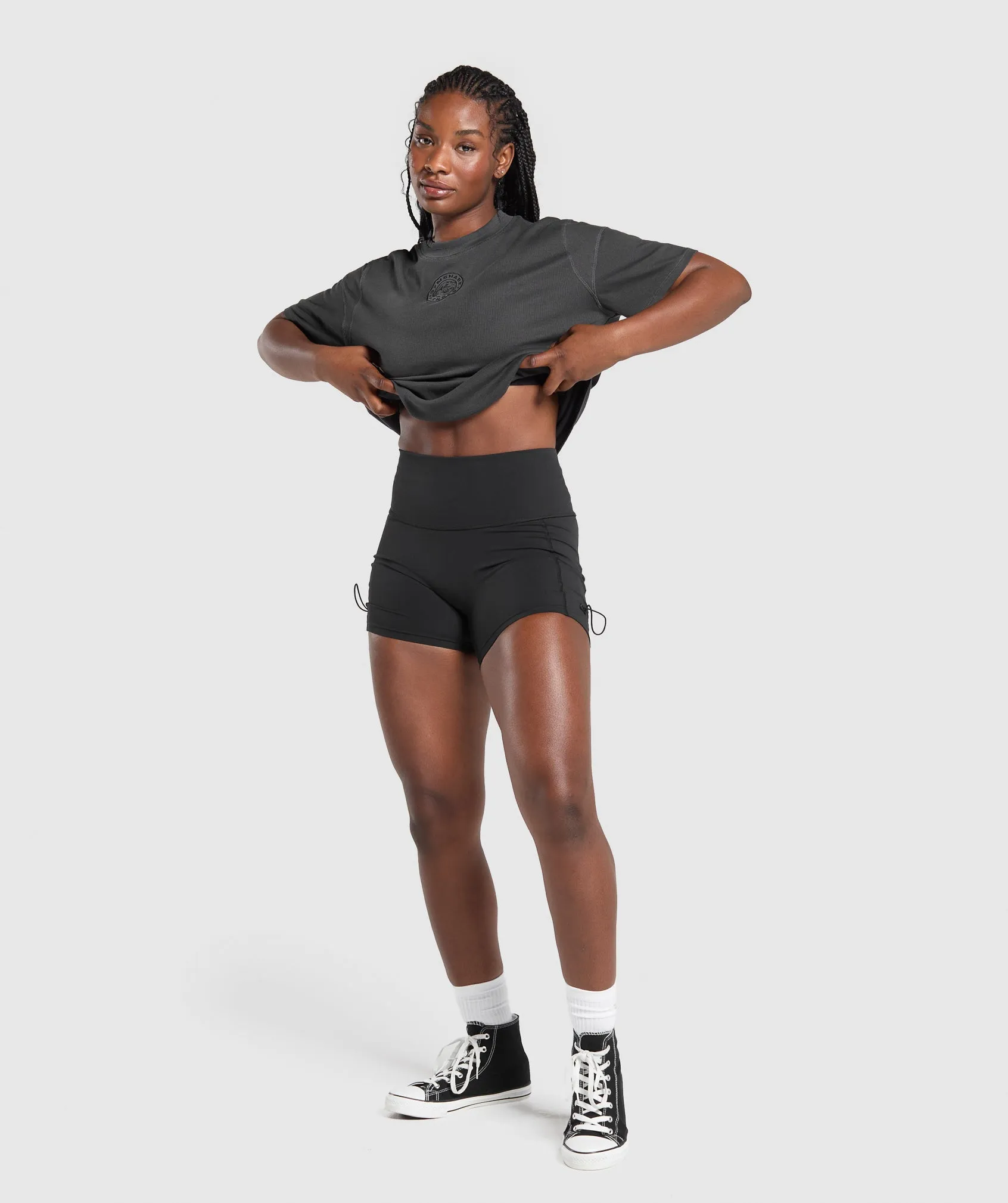 Gymshark Premium Legacy Washed Oversized T-Shirt - Black sold by Gymshark product image thumbnail 4