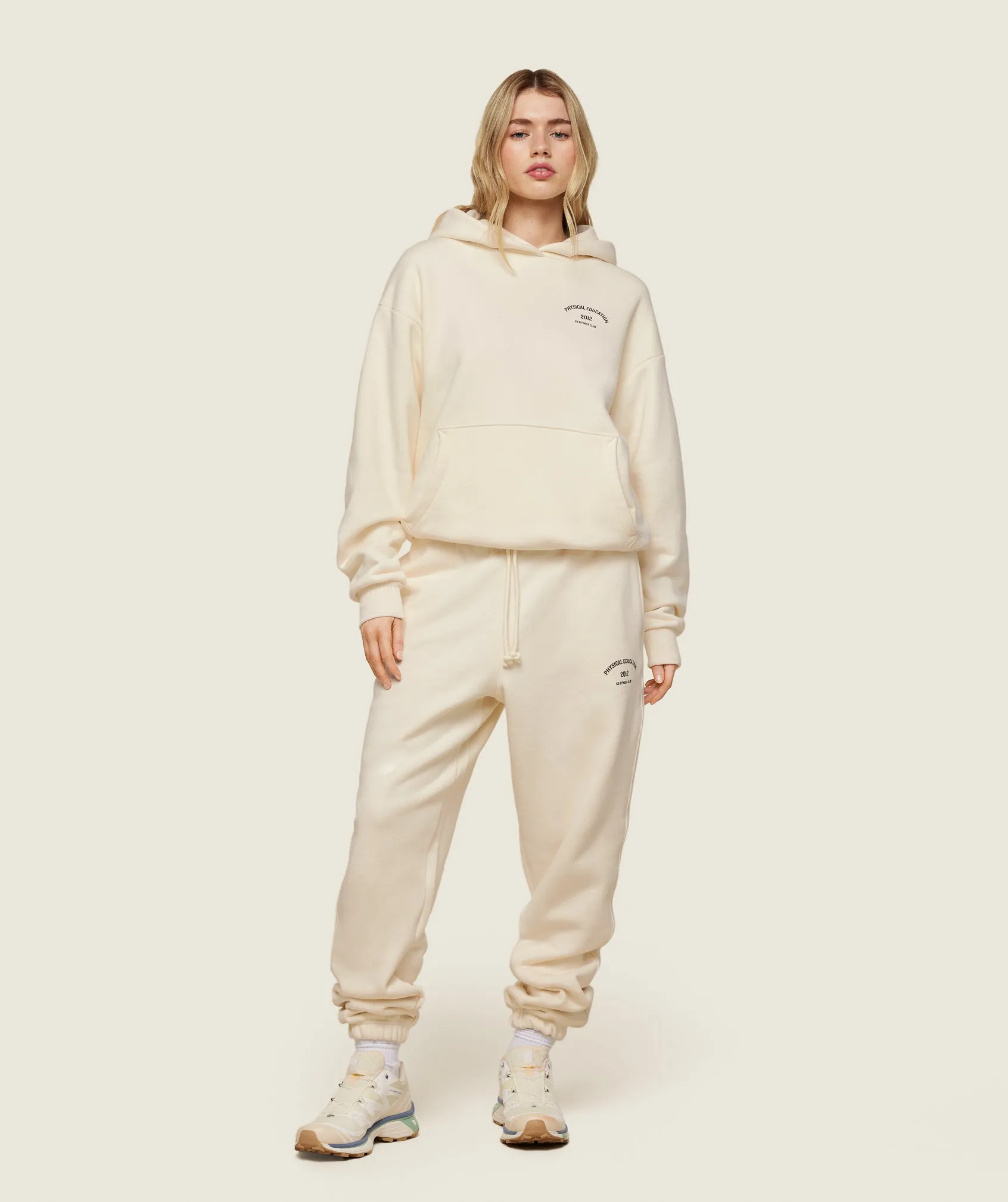 Gymshark Phys Ed Graphic Hoodie - Ecru White/Archive Brown sold by Gymshark product image thumbnail 4