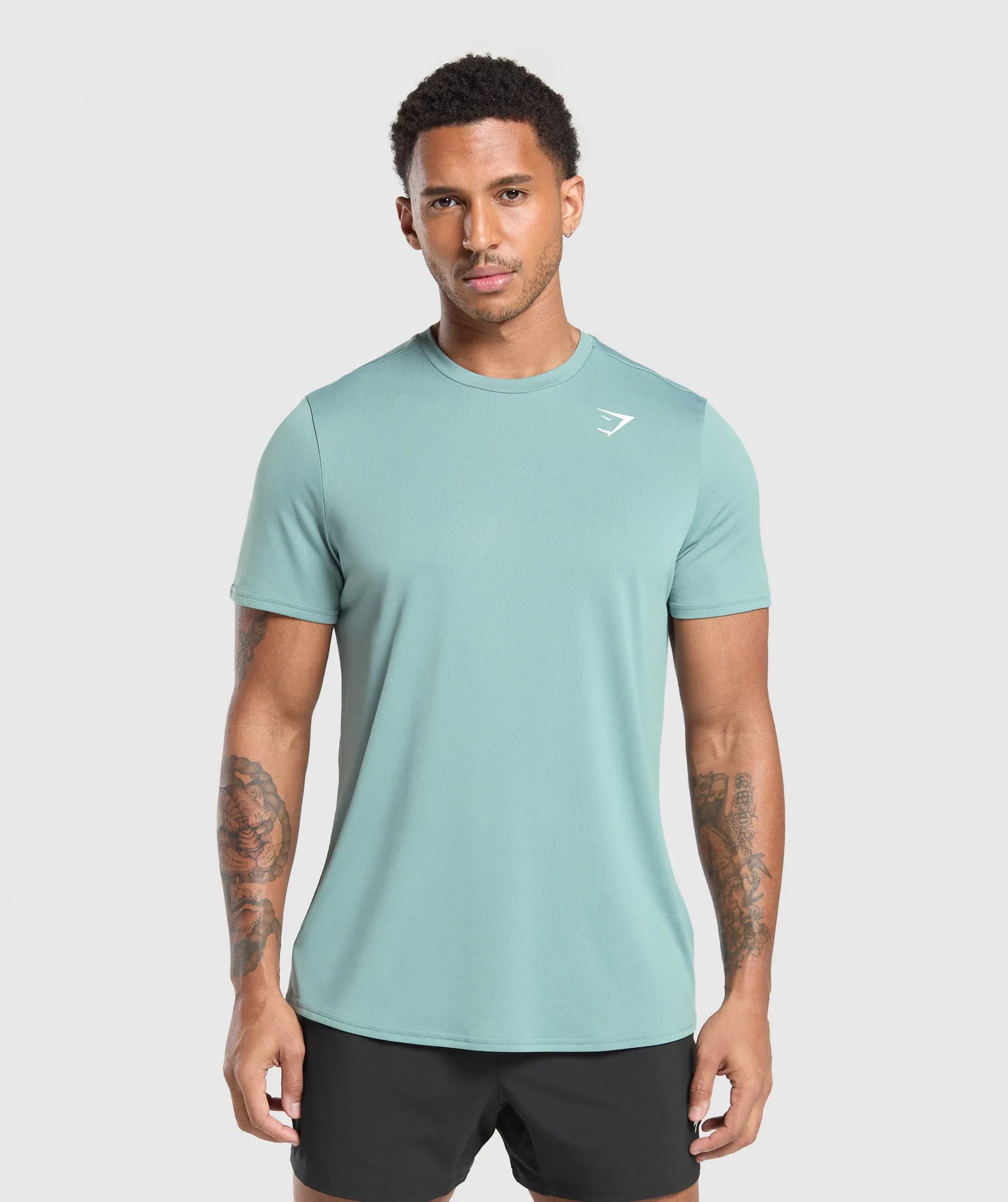 Gymshark Arrival Regular Fit T-Shirt - Celeste Blue sold by Gymshark