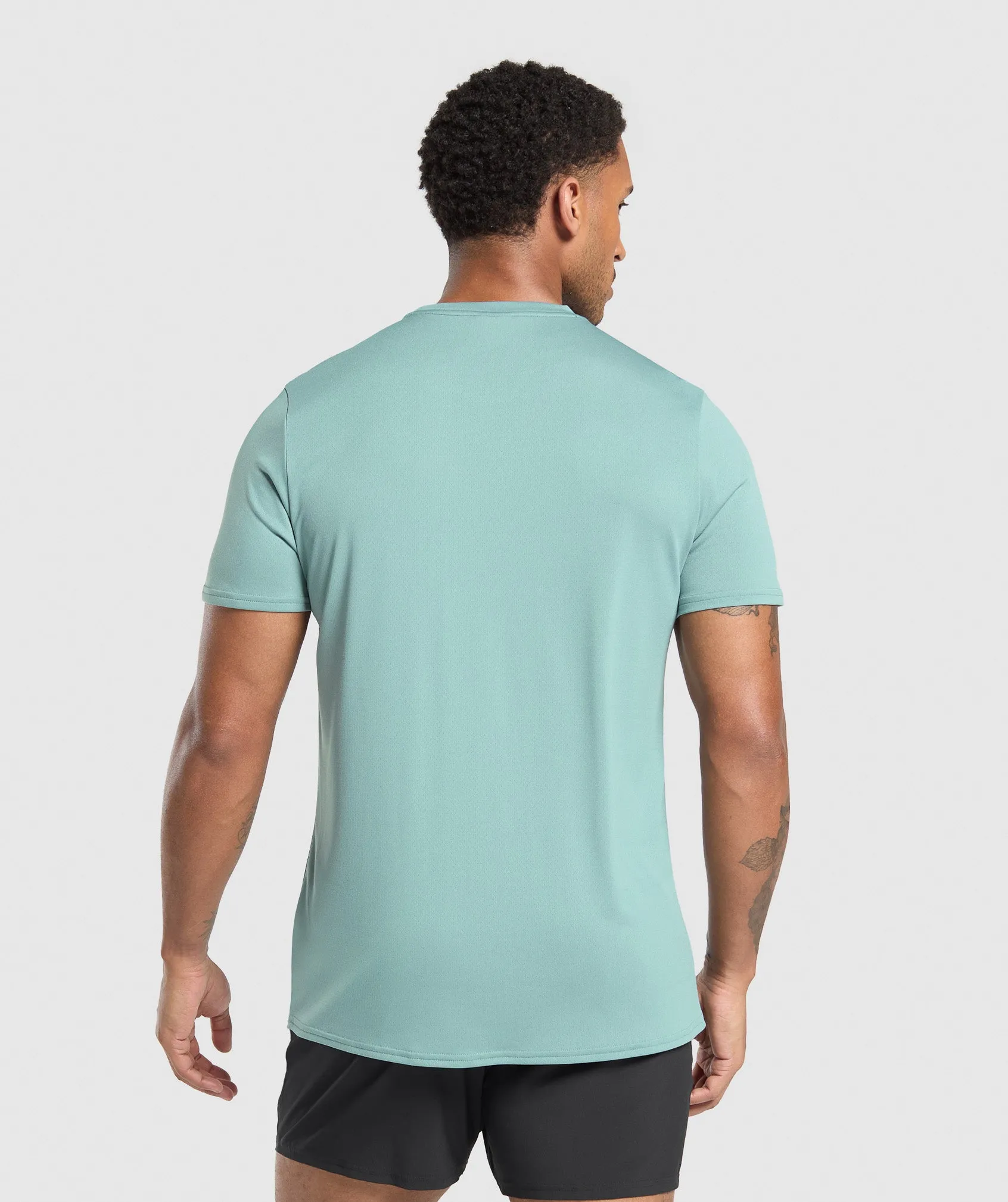 Gymshark Arrival Regular Fit T-Shirt - Celeste Blue sold by Gymshark product image thumbnail 2