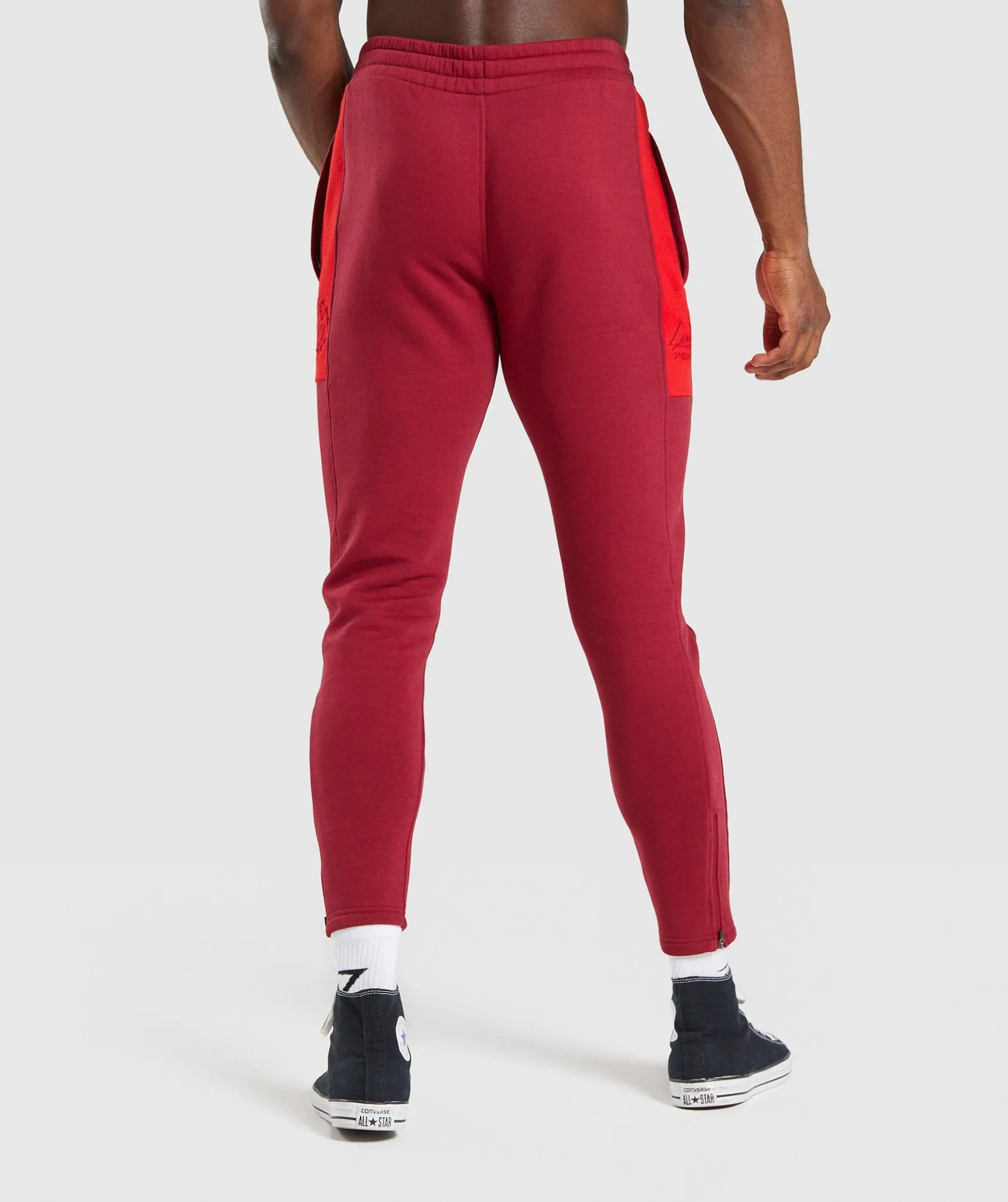 Gymshark Luxe Legacy Joggers - Burgundy sold by Gymshark product image thumbnail 2