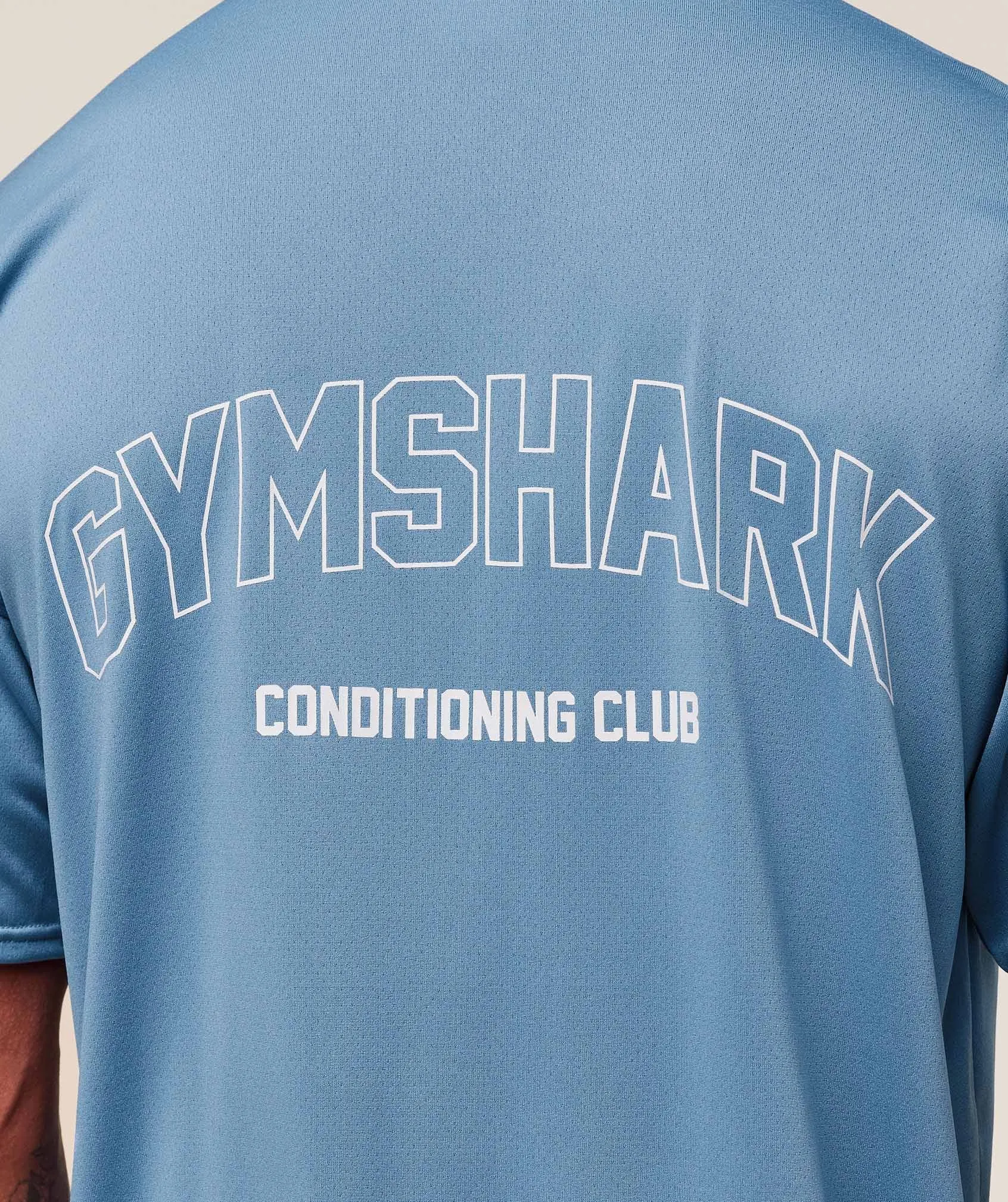 Gymshark Hybrid Athlete T-Shirt - Classic Blue sold by Gymshark product image thumbnail 4