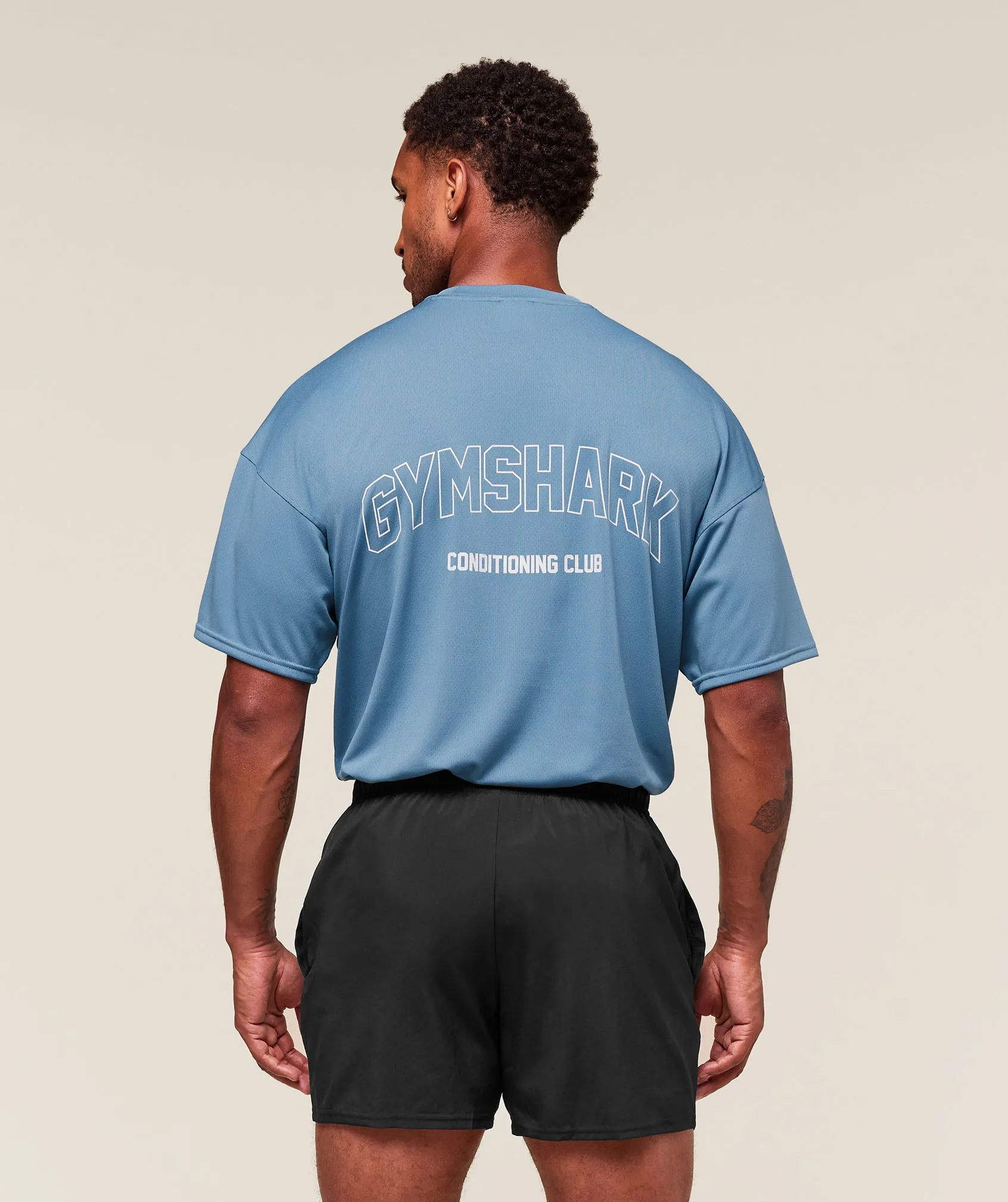 Gymshark Hybrid Athlete T-Shirt - Classic Blue sold by Gymshark product image thumbnail 2