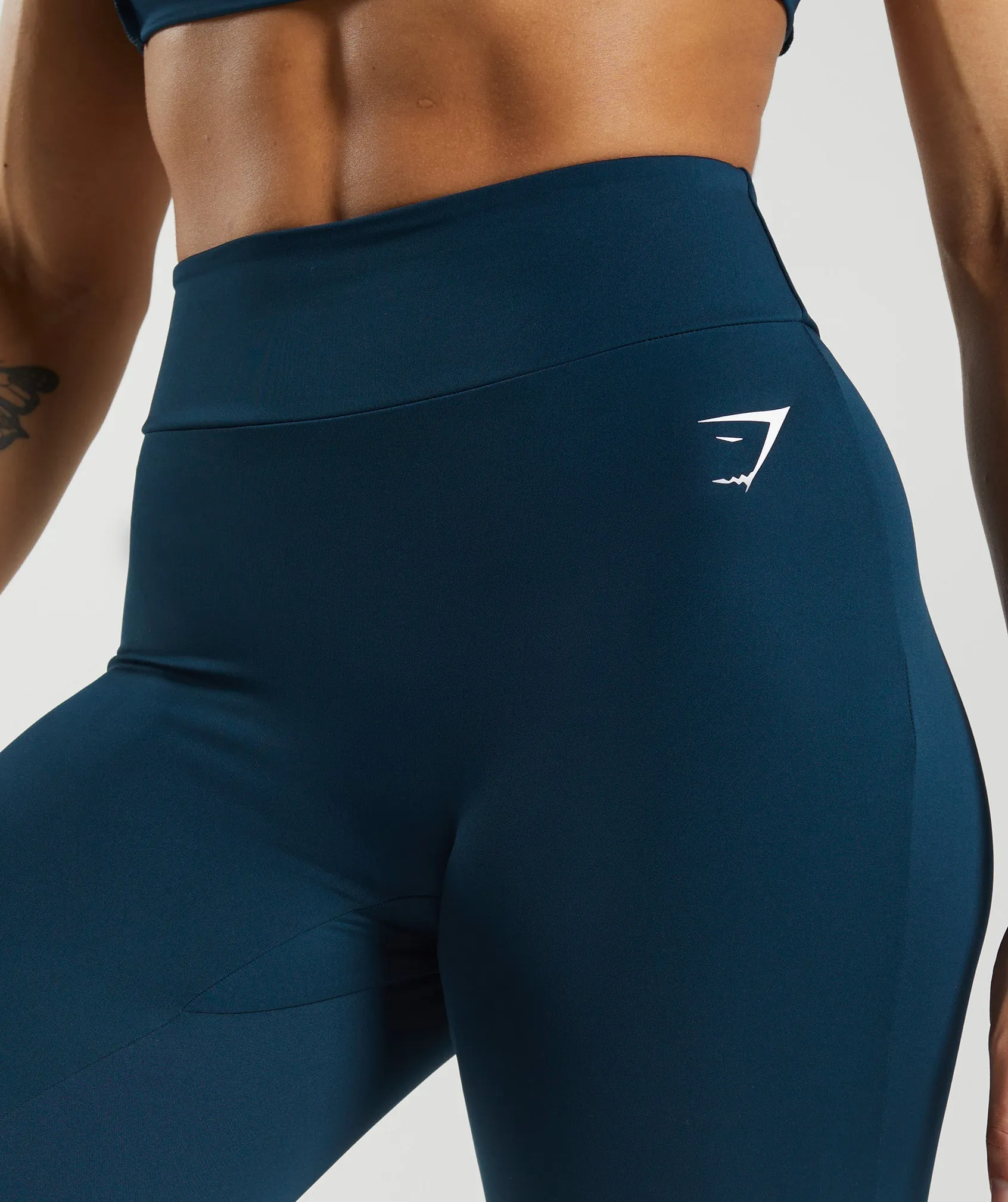 Power Regular Leggings - Navy sold by Gymshark product image thumbnail 4