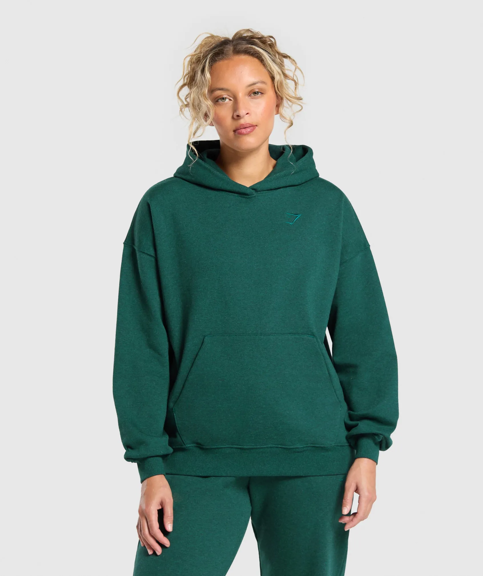 Gymshark Rest Day Sweats Hoodie - Bros Bold Teal Marl sold by Gymshark