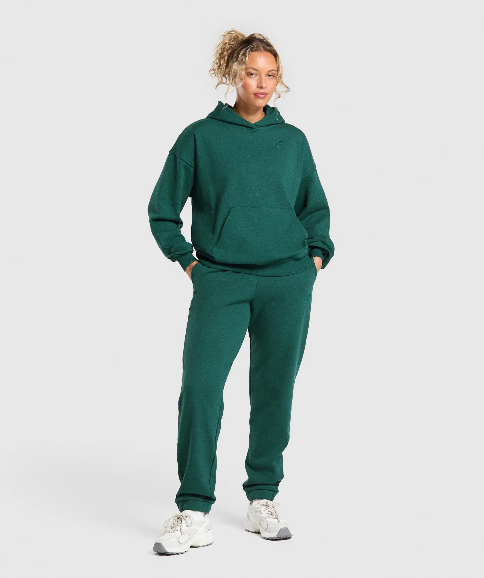 Gymshark Rest Day Sweats Hoodie - Bros Bold Teal Marl sold by Gymshark product image thumbnail 3