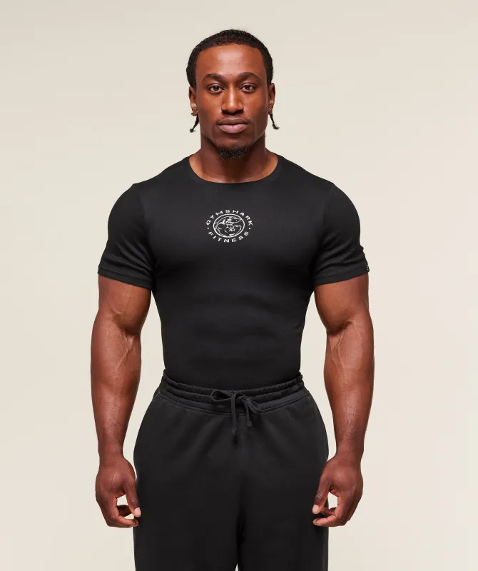 Gymshark Lifting Club Ribbed T-Shirt - Black sold by Gymshark
