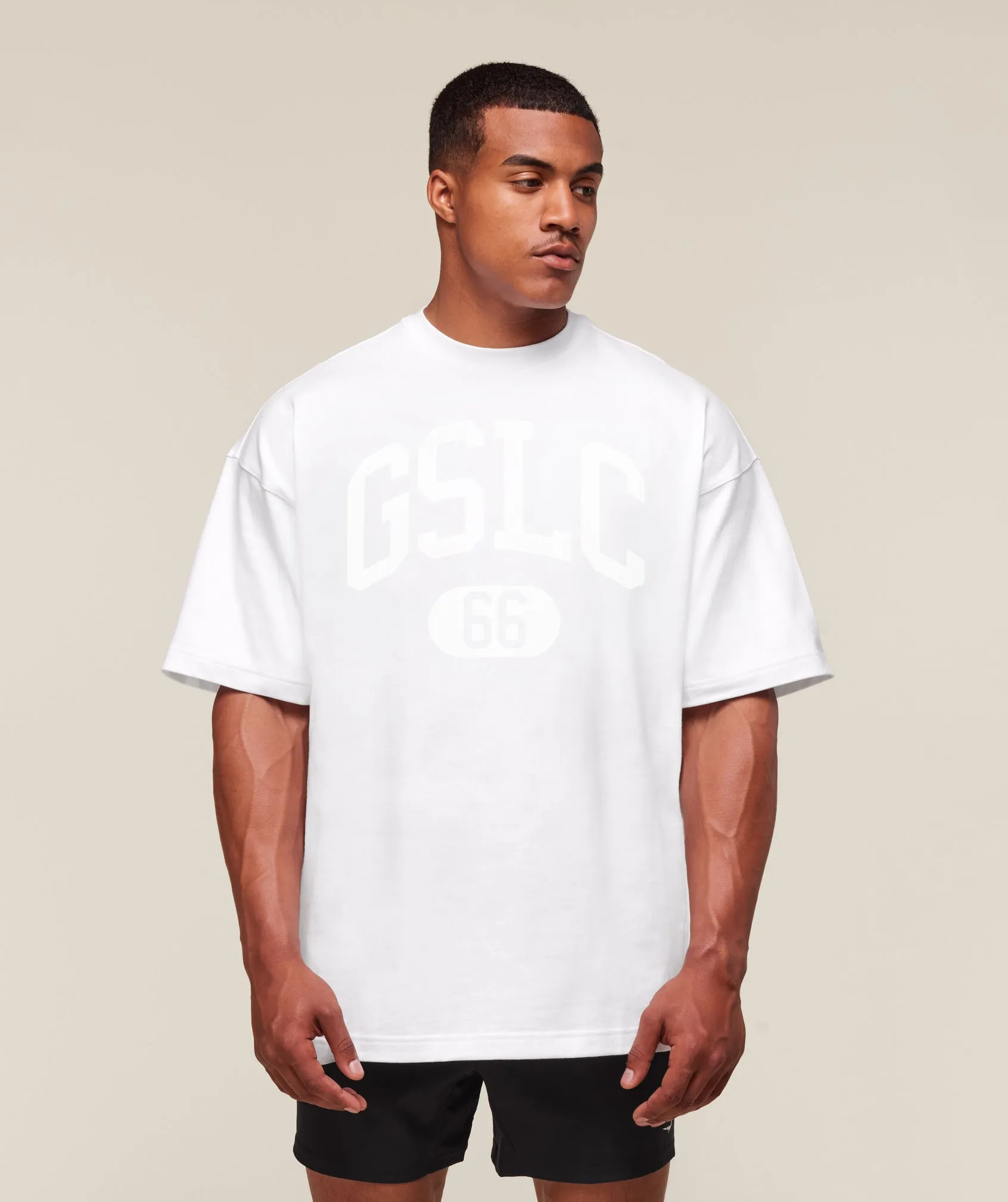 Gymshark GSLC T-Shirt - White sold by Gymshark product image thumbnail 2