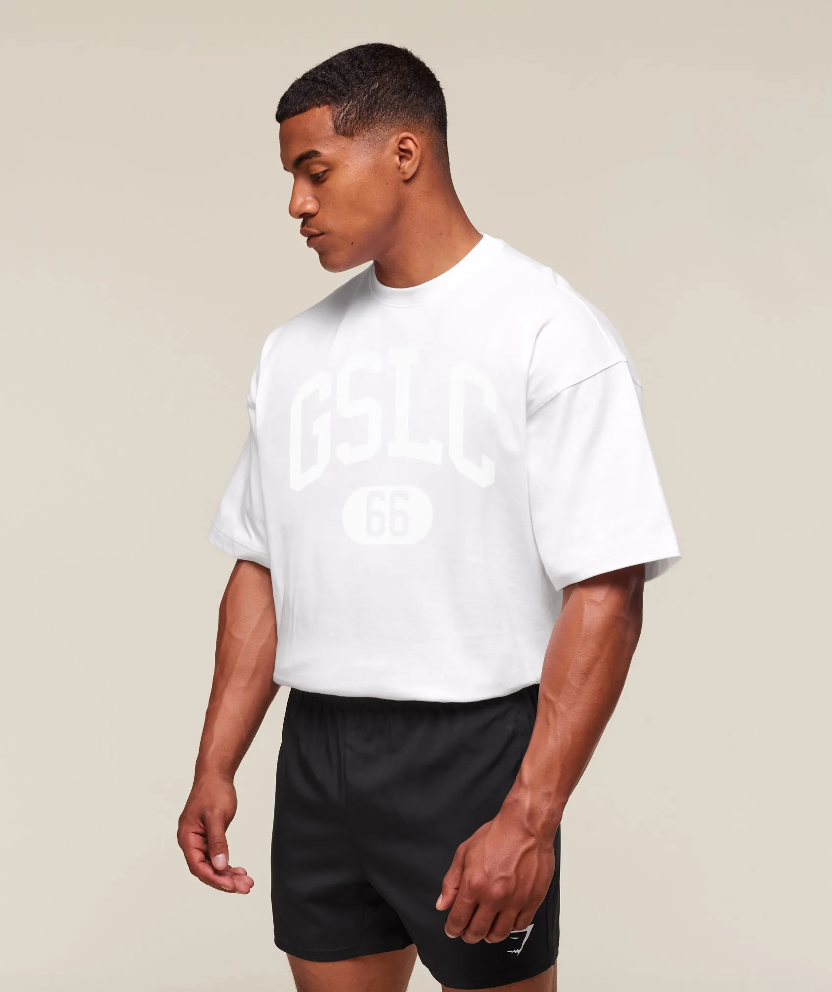 Gymshark GSLC T-Shirt - White sold by Gymshark product image thumbnail 4