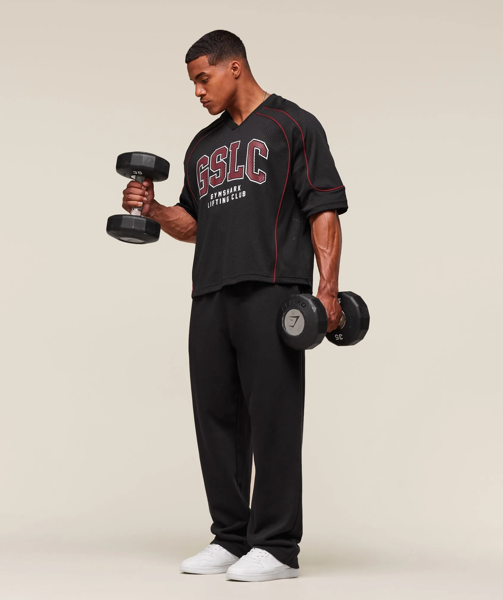 Gymshark GSLC Sports Jersey - Black sold by Gymshark product image thumbnail 5