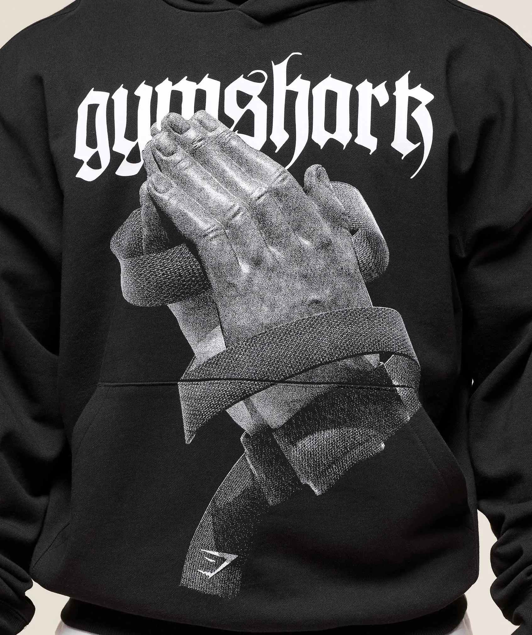 Gymshark Prayer Hands Hoodie - Black sold by Gymshark product image thumbnail 5